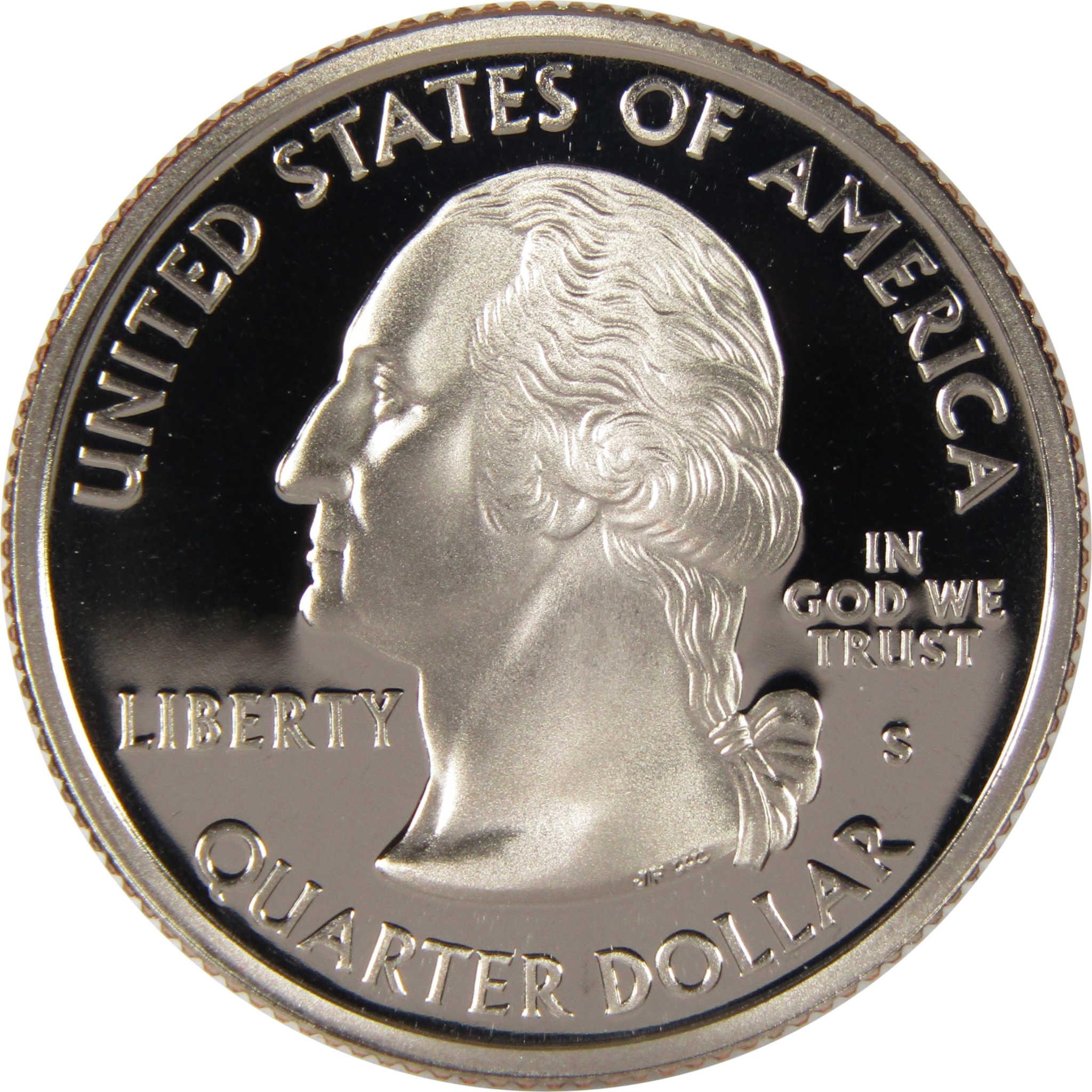 Proof United States quarter dollar coin featuring George Washington profile, collectible coin