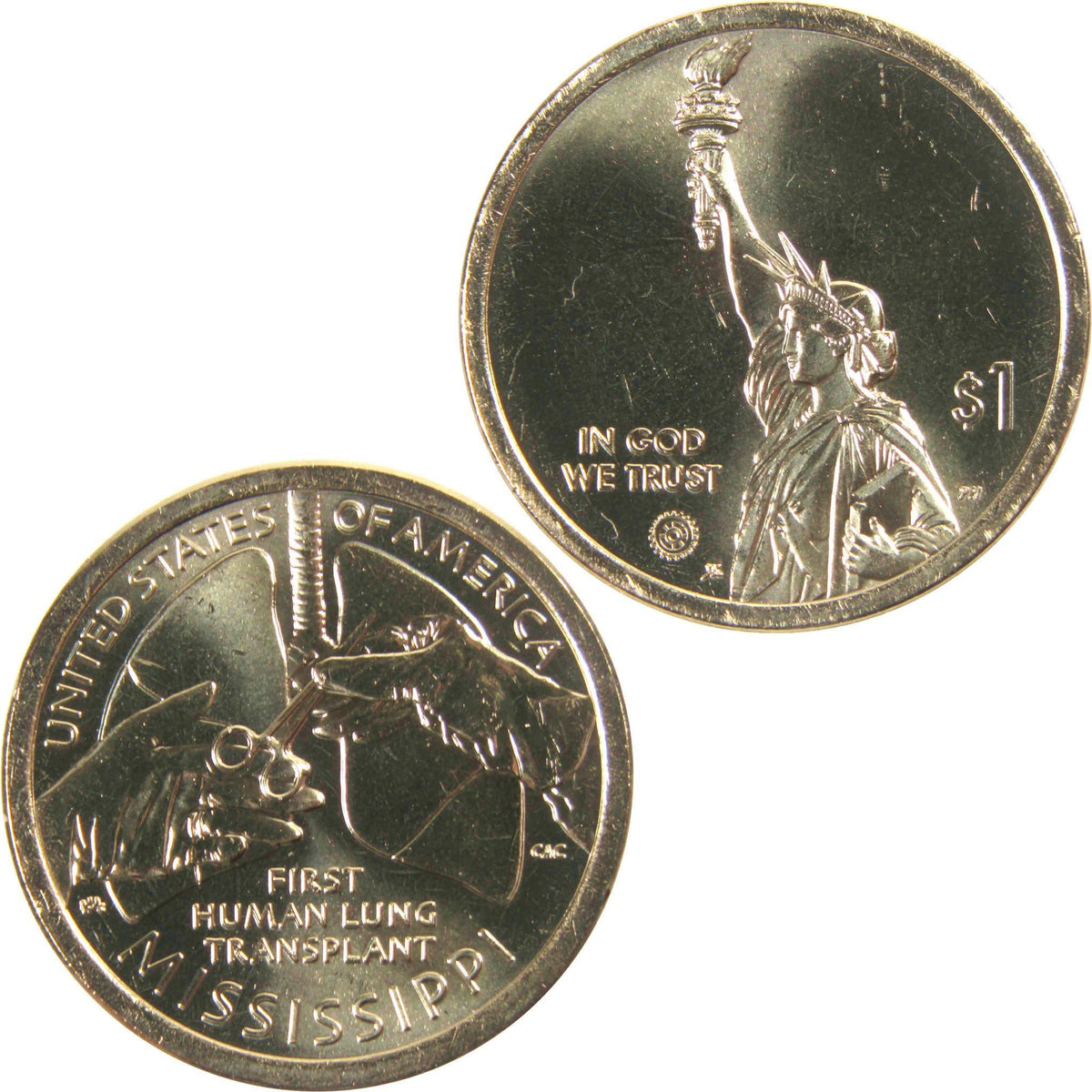 2023 D Mississippi Lung Transplant American Innovation $1 Uncirculated