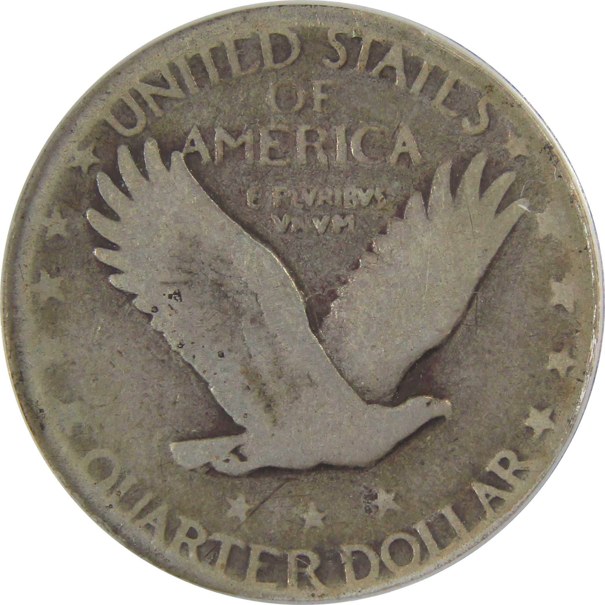 1927 S Standing Liberty Quarter G 4 ANACS Silver 25c Coin SKU:CPC1152