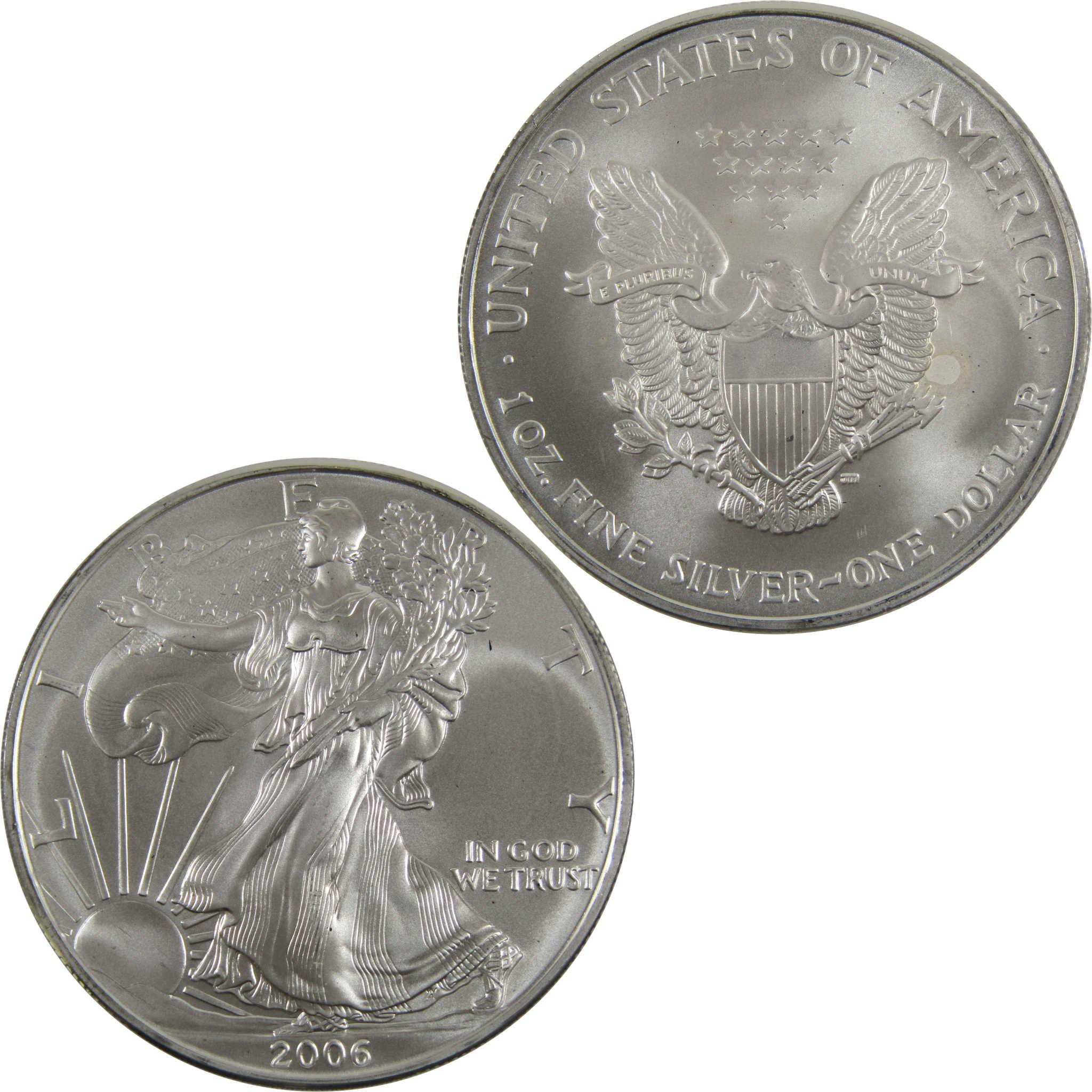 2006 American Silver Eagle Uncirculated Bullion $1 Coin