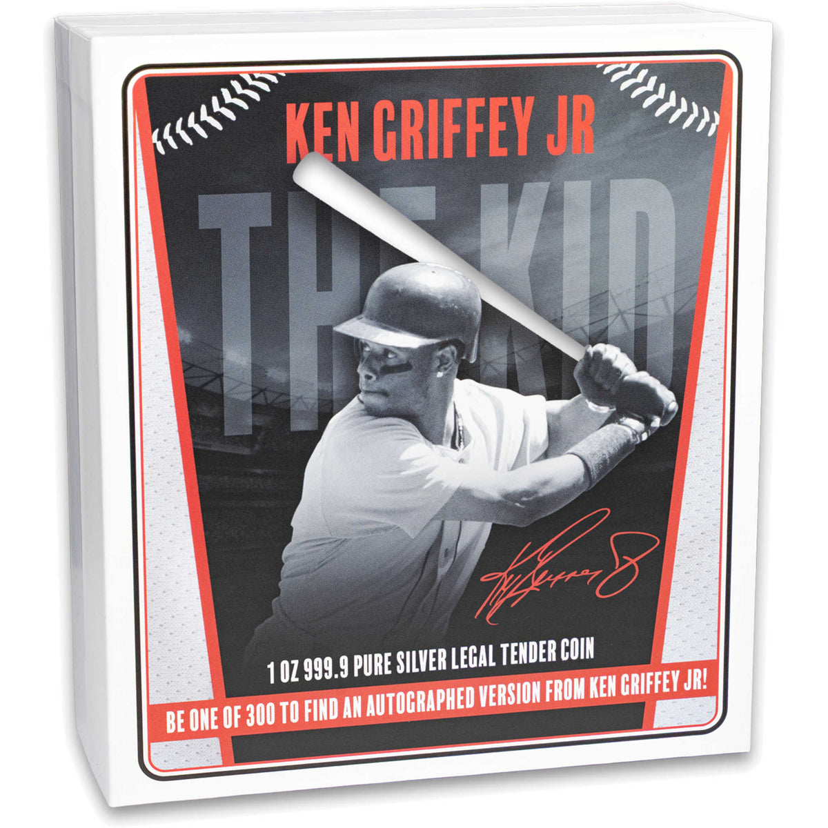 2025 Ken Griffey Jr. 1 oz Silver Coin Autographed Blind Bag SKU:OPC278