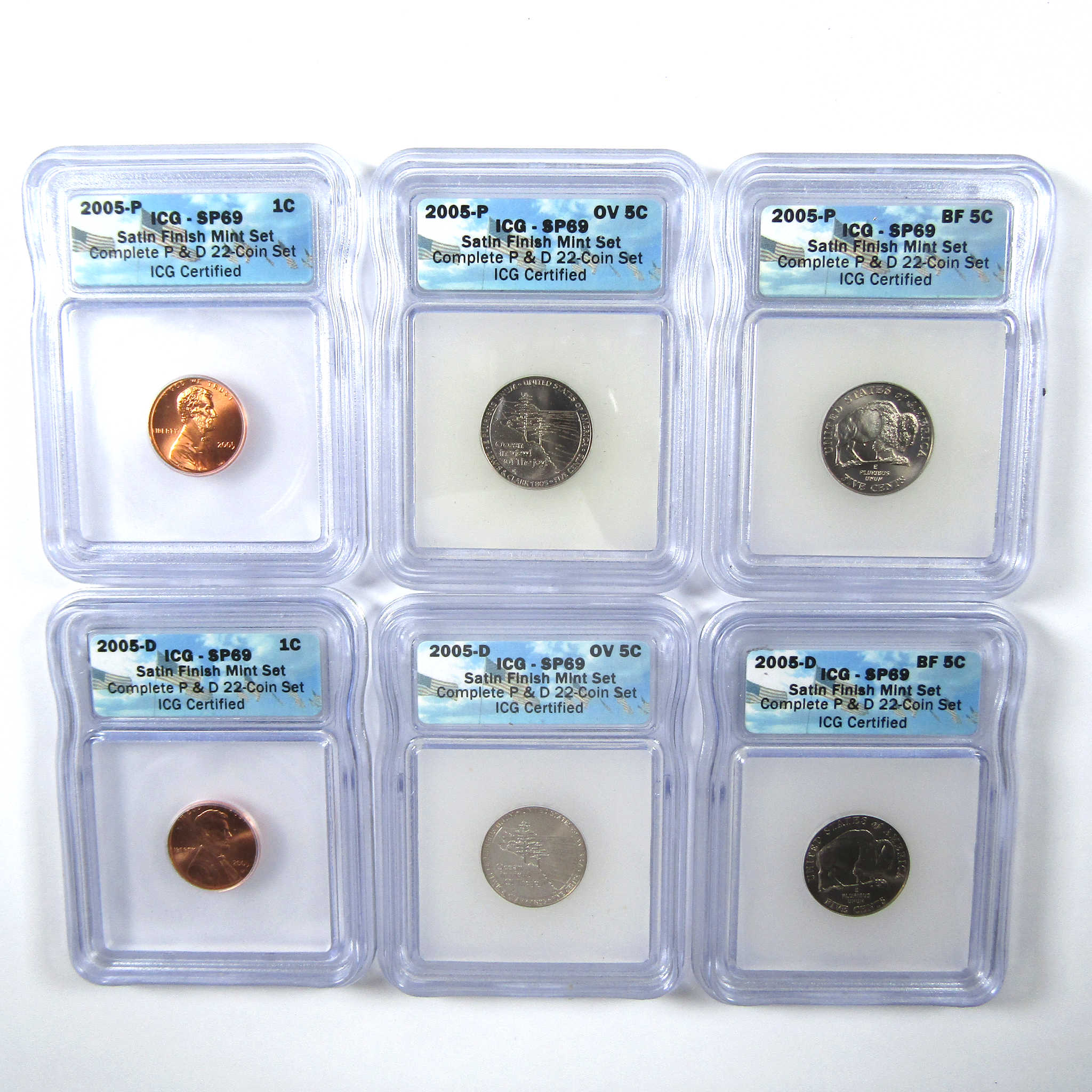 2005 Satin Finish U.S Uncirculated Mint Set SP 69 ICG SKU:CPC6628