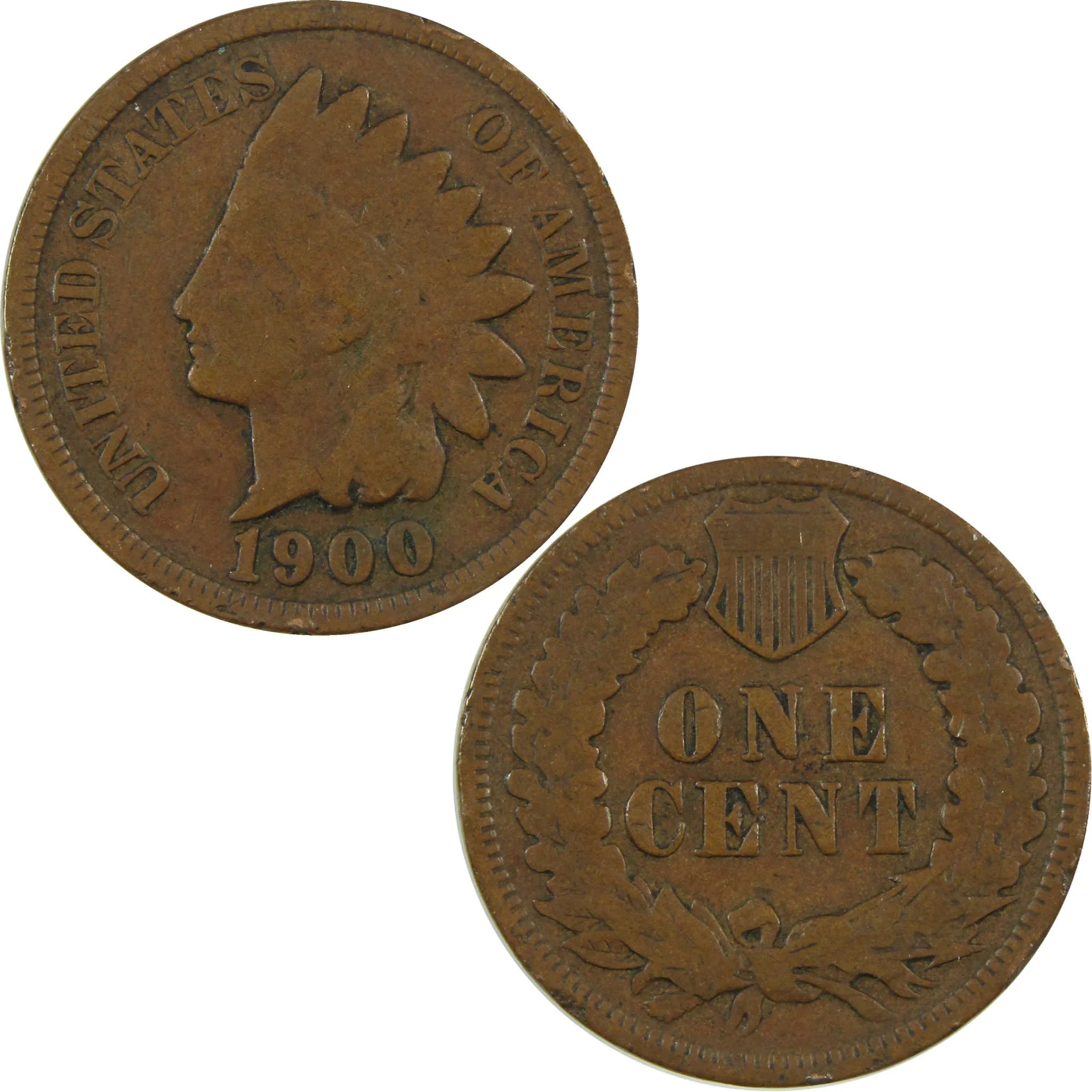 1900 Indian Head Cent G Good Penny 1c Coin SKU:I27041
