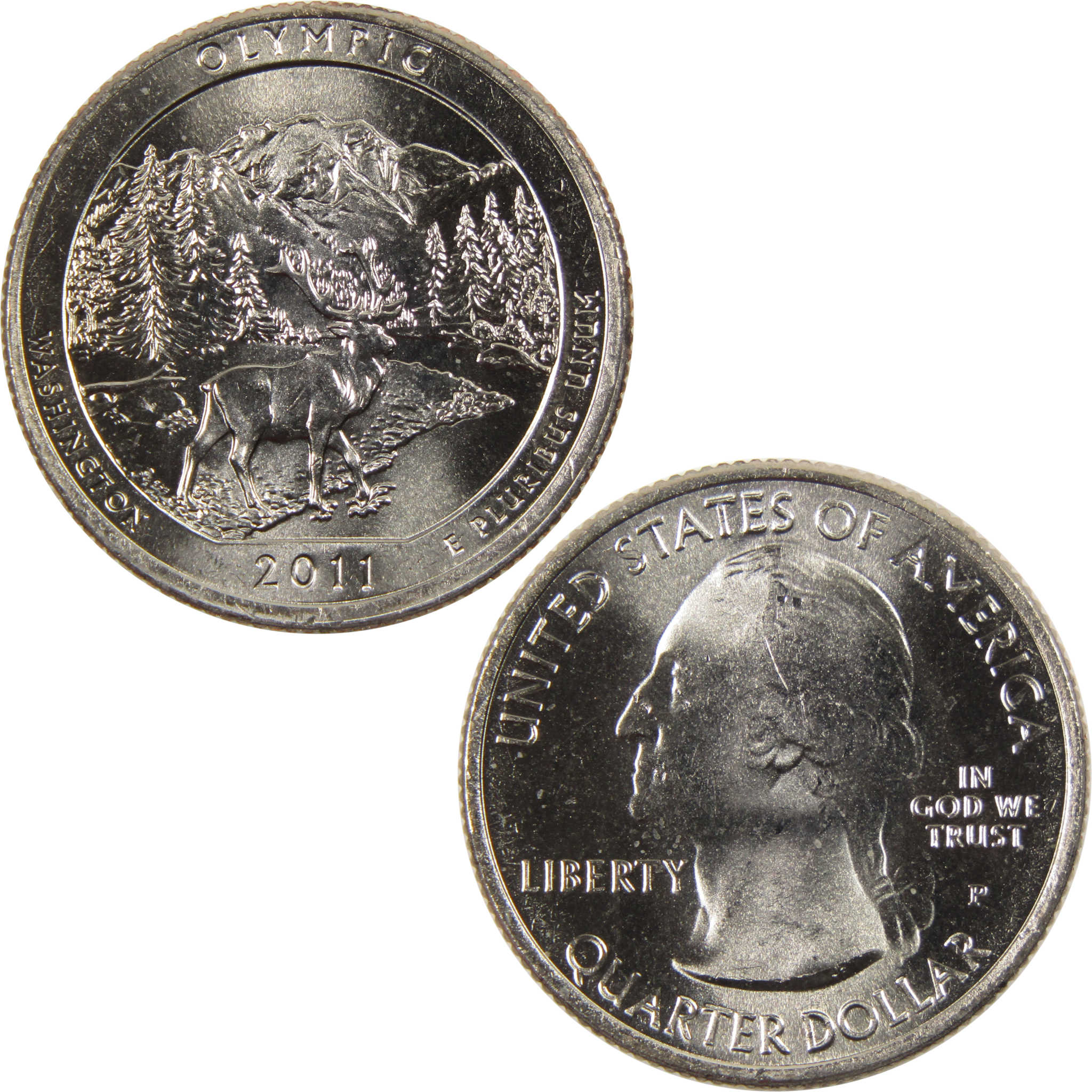 2011 P Olympic National Park Quarter BU Uncirculated Clad 25c Coin