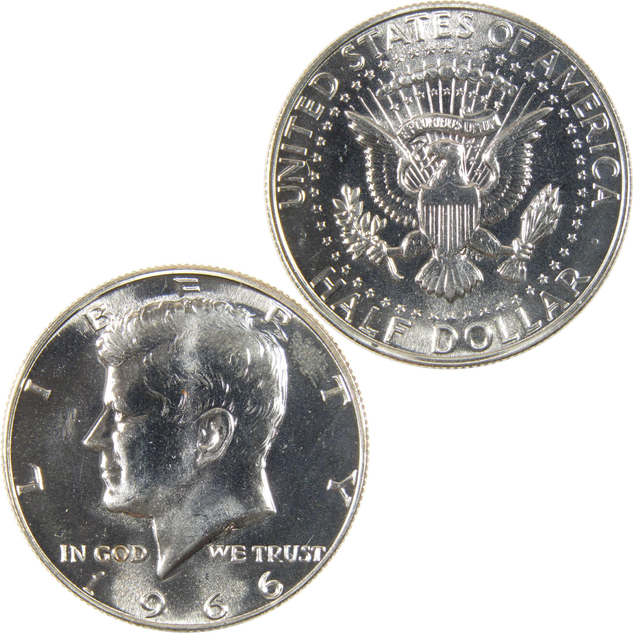 1966 SMS Kennedy Half Dollar Uncirculated Silver Clad 50c Coin