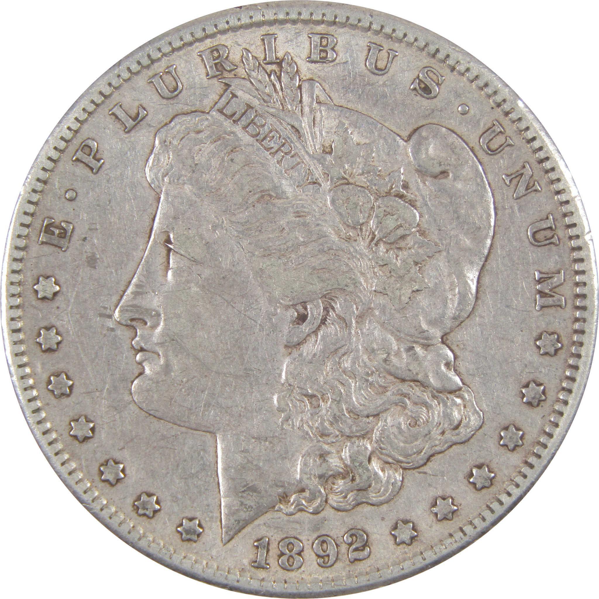 1892 S Morgan Dollar XF EF Extremely Fine Silver $1 Coin SKU:I17667 - Morgan coin - Morgan silver dollar - Morgan silver dollar for sale - Profile Coins & Collectibles