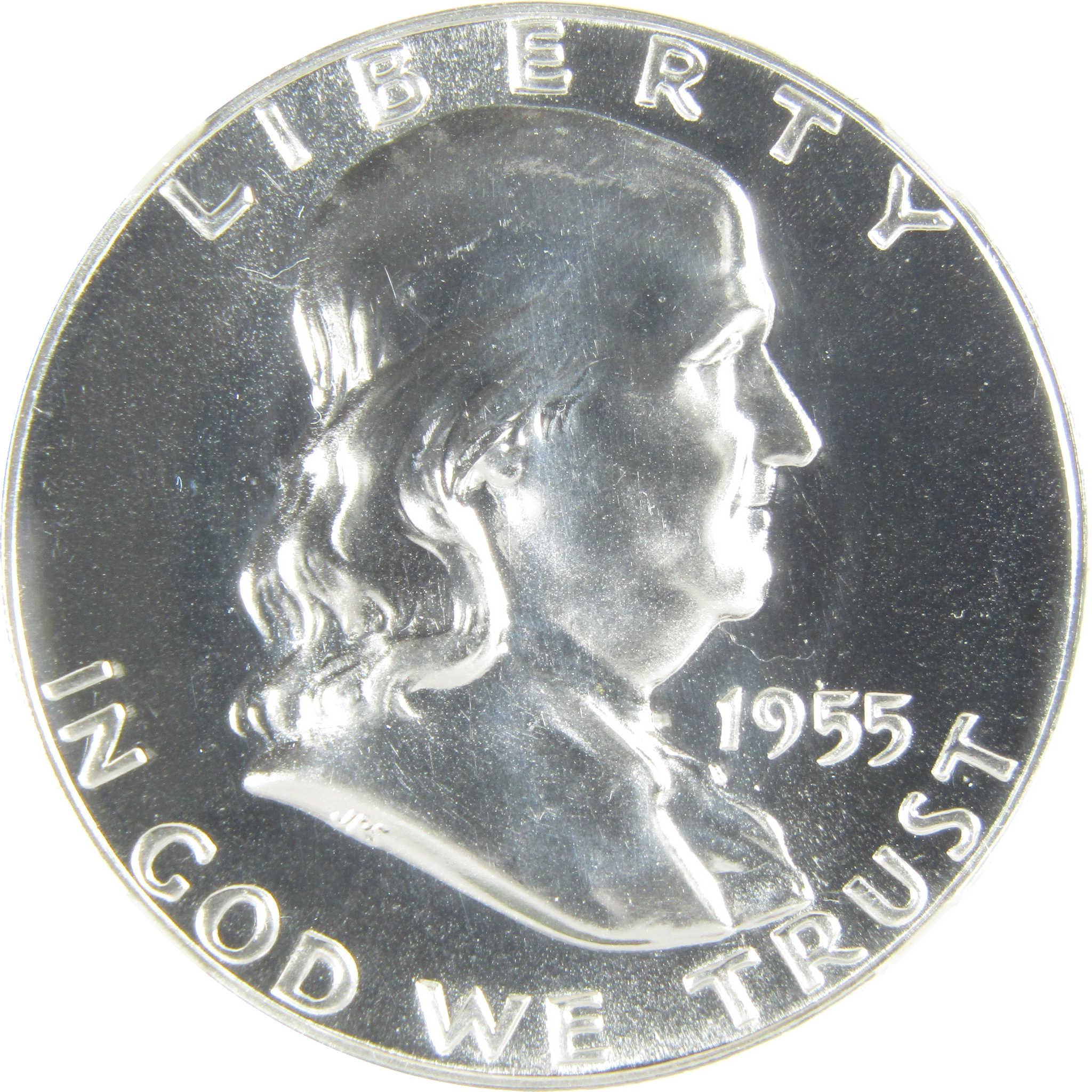 1955 Franklin Silver Half Dollar PF 68 NGC Proof 50c Coin SKU:I27411