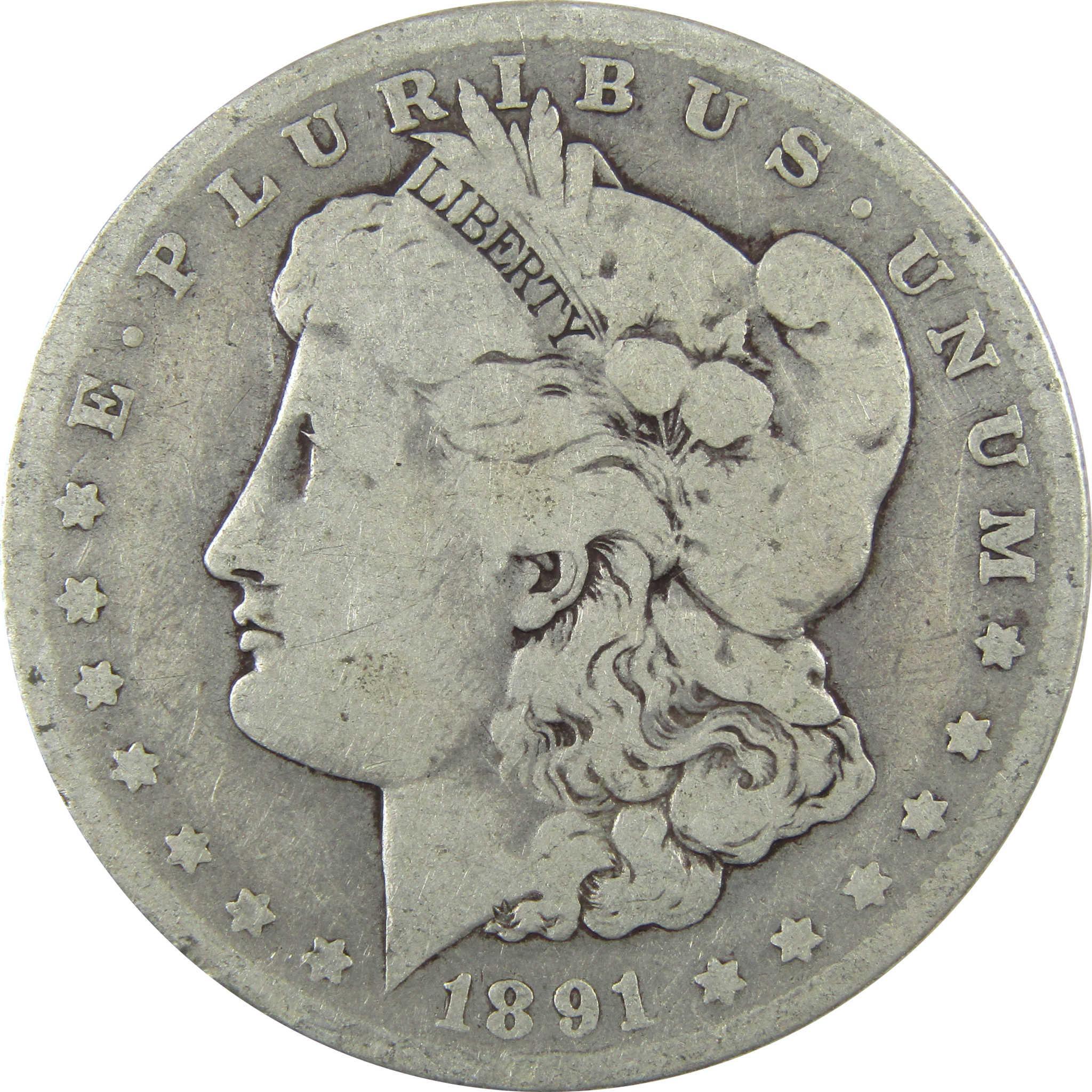 1891 O VAM-1A1 E on Rev Top 100 Morgan Dollar VG Details SKU:I25348 - Morgan coin - Morgan silver dollar - Morgan silver dollar for sale - Profile Coins & Collectibles