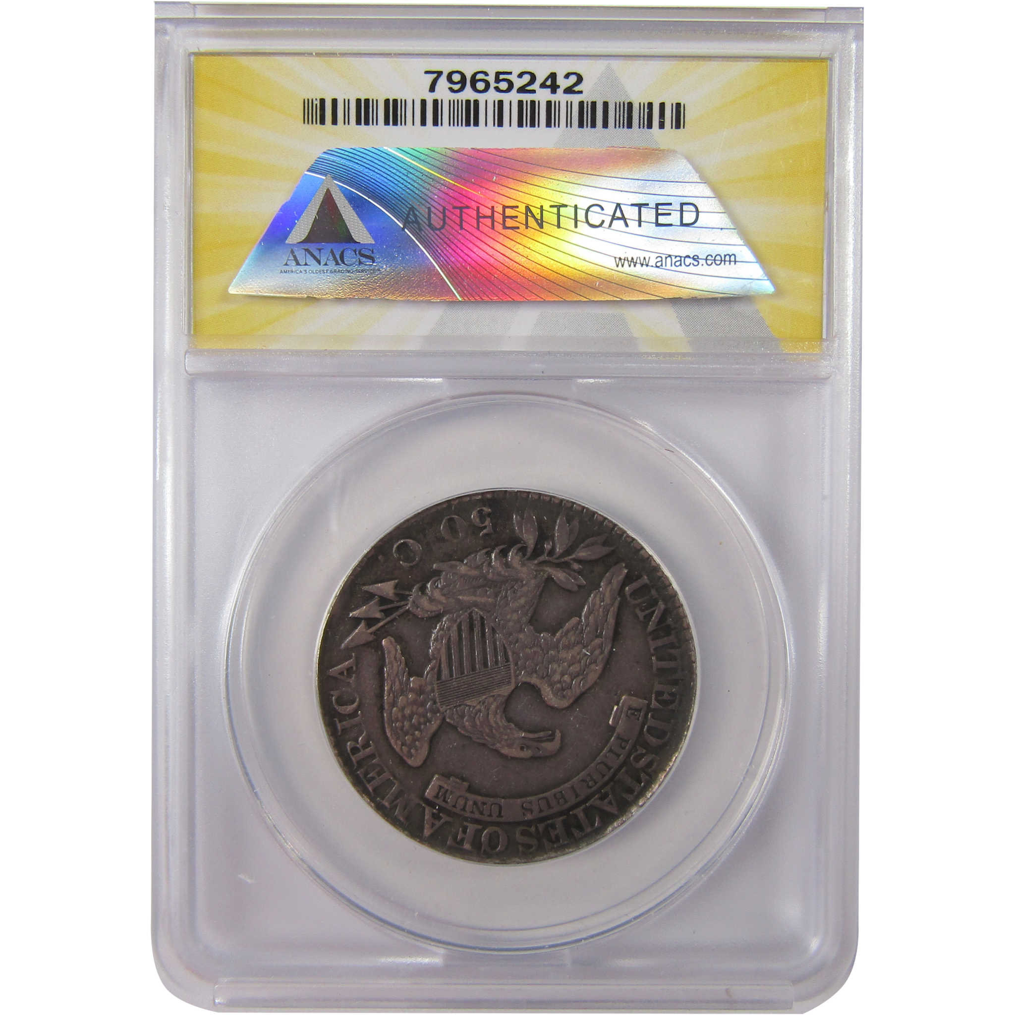 1824/4 O-110 Capped Bust Silver Half Dollar VF 35 ANACS SKU:I25613