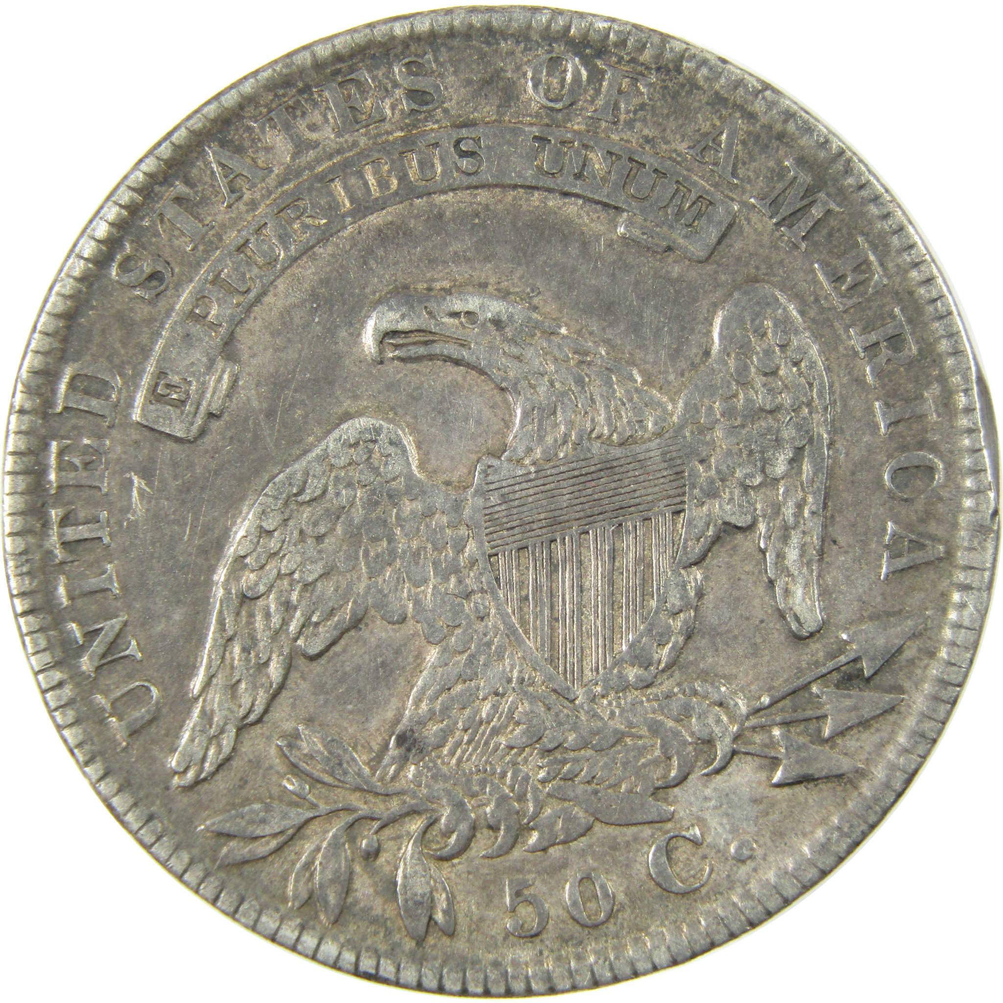 1834 Small Date Stars and Letters Capped Bust Silver 50c VF Very Fine