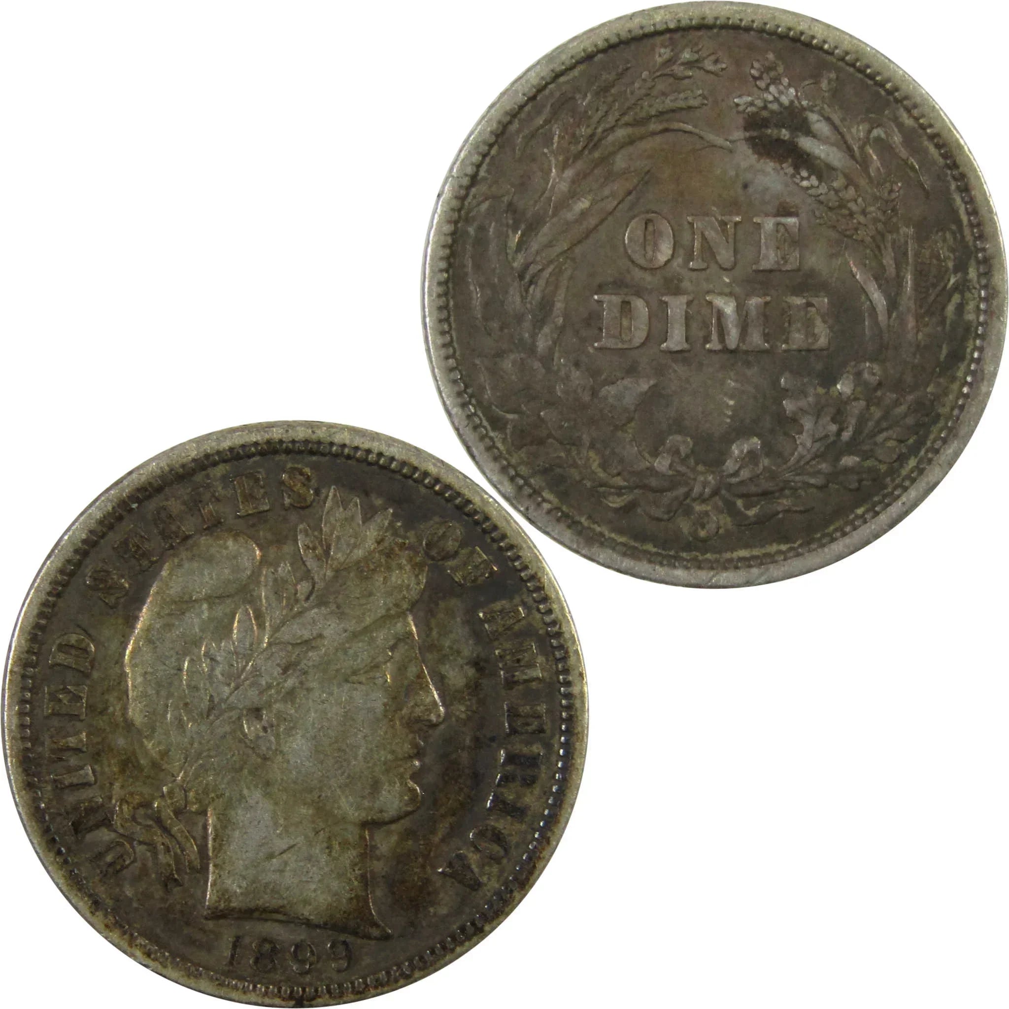 1899 O Barber Silver Dime VF Very Fine 10c Coin Collectible SKU:CP1347