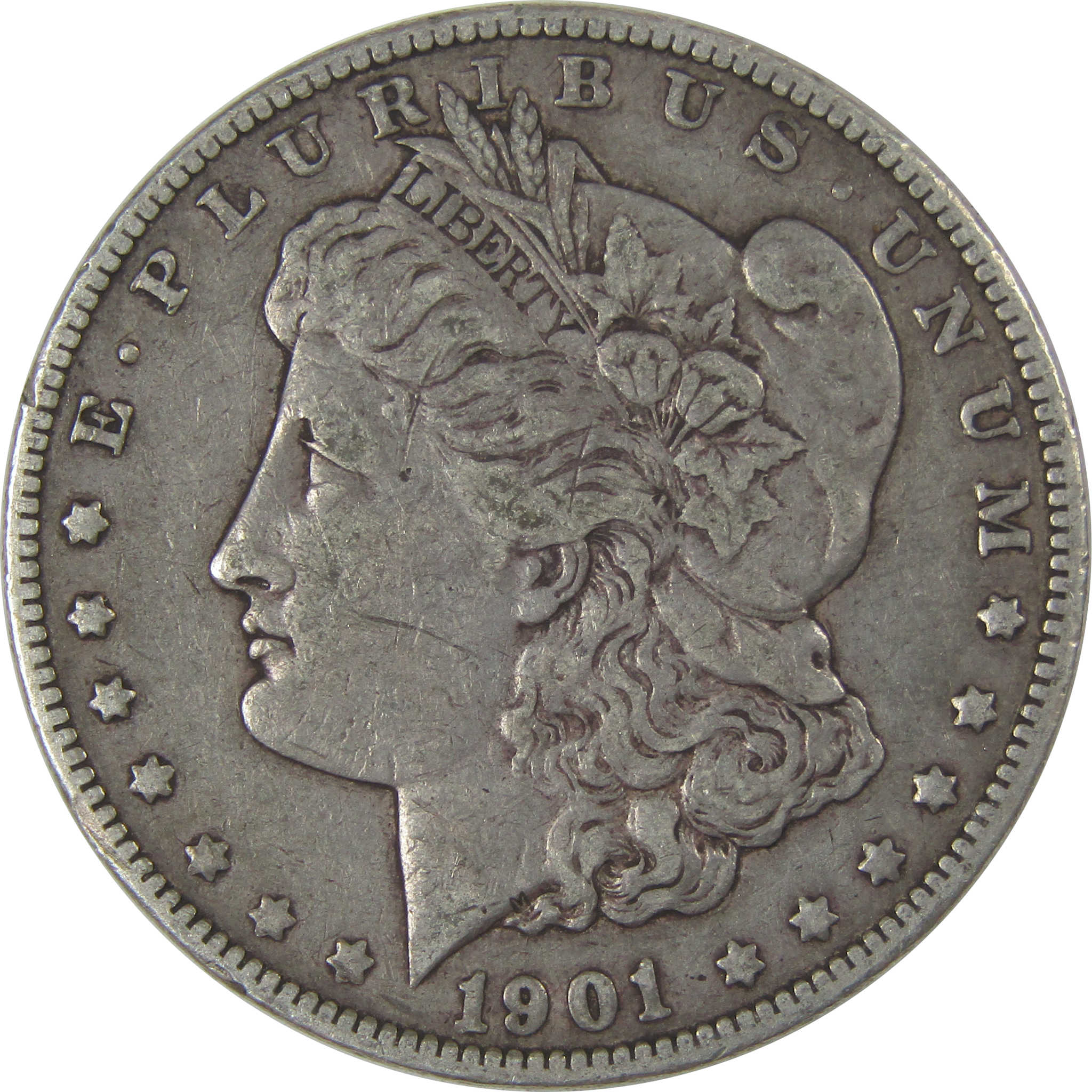 1901 Morgan Dollar VF Very Fine Silver $1 Coin SKU:I22809 - Morgan coin - Morgan silver dollar - Morgan silver dollar for sale - Profile Coins & Collectibles