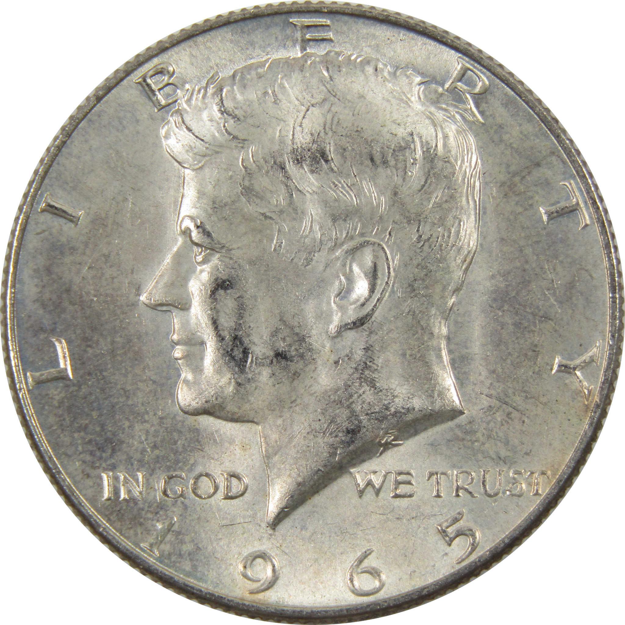 1965 Kennedy Half Dollar AG About Good 40% Silver Clad 50c Coin