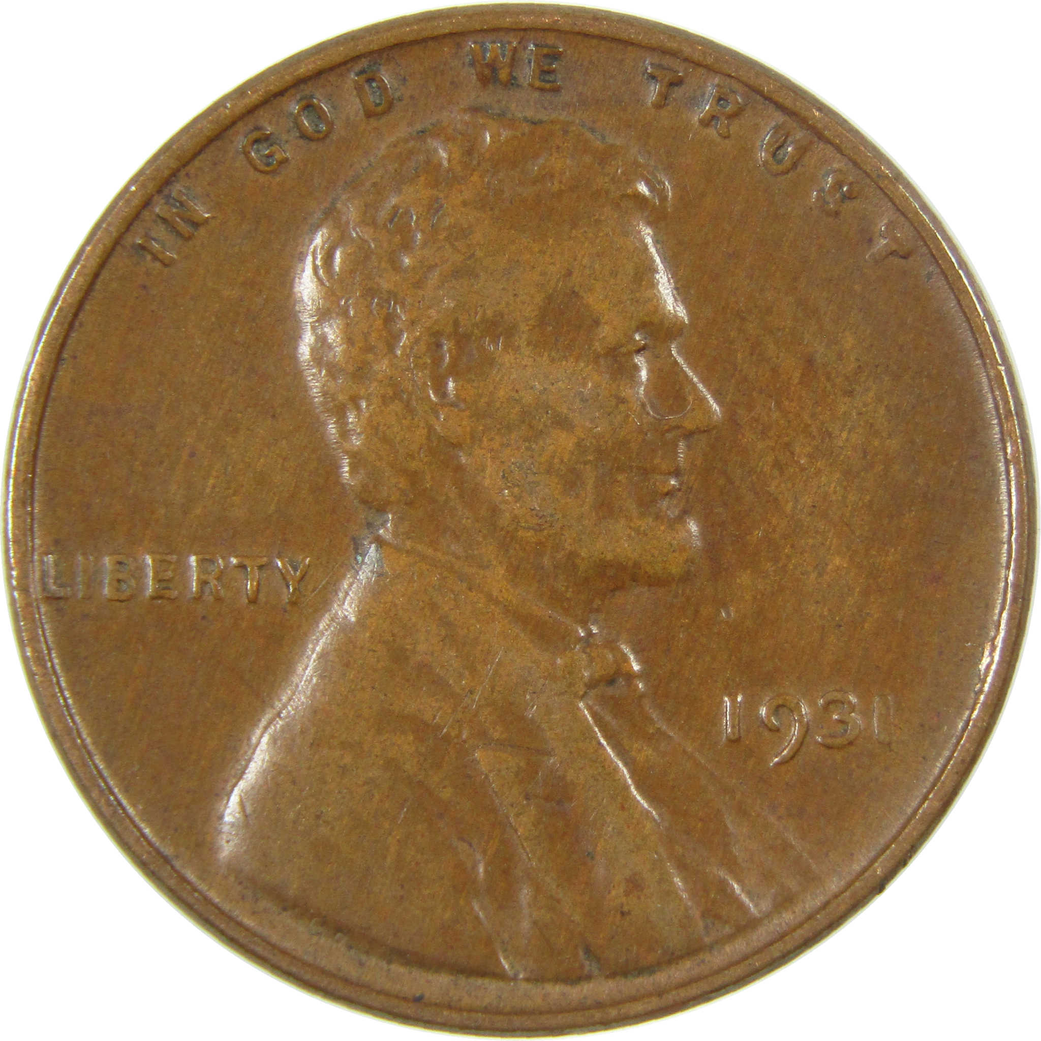1931 Lincoln Wheat Cent VF Very Fine Penny 1c Coin SKU:I27300
