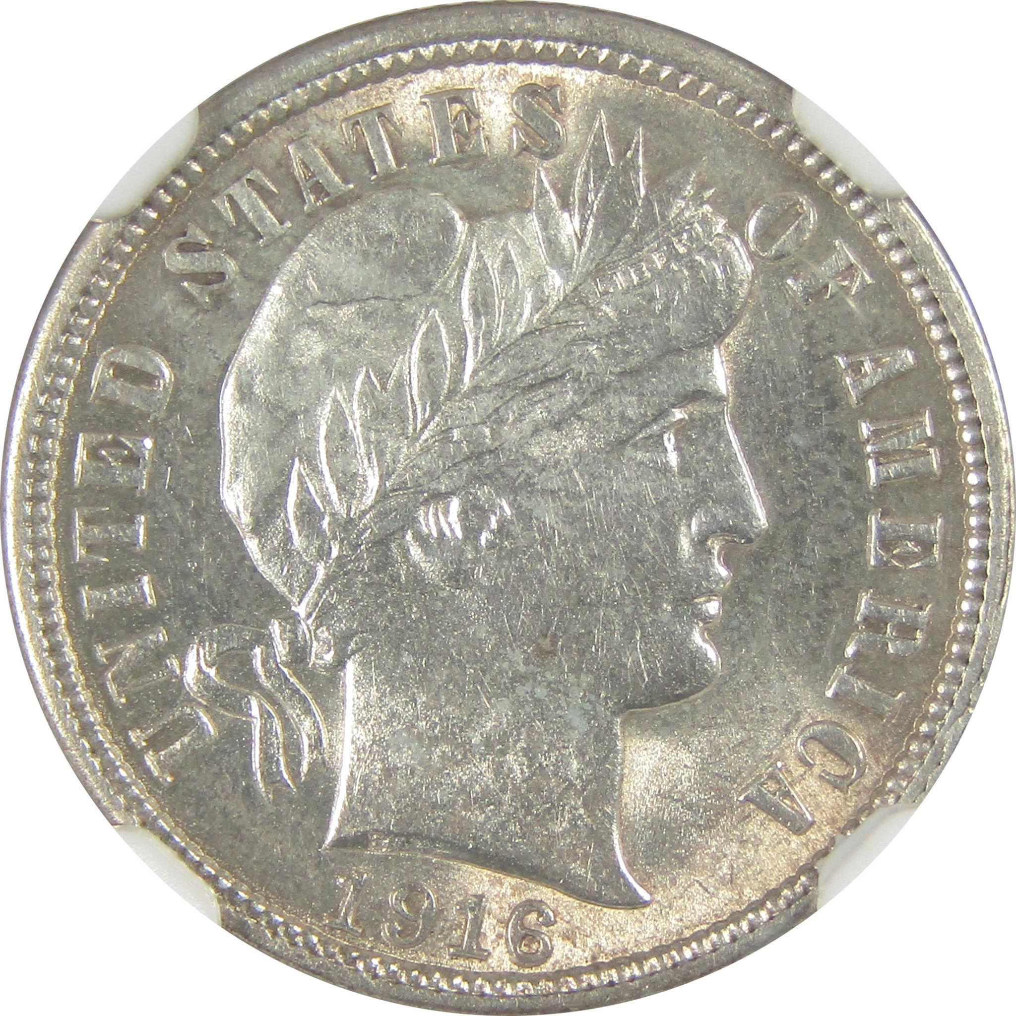 1916 Barber Dime MS 61 NGC Silver Uncirculated 10c Coin SKU:I19584