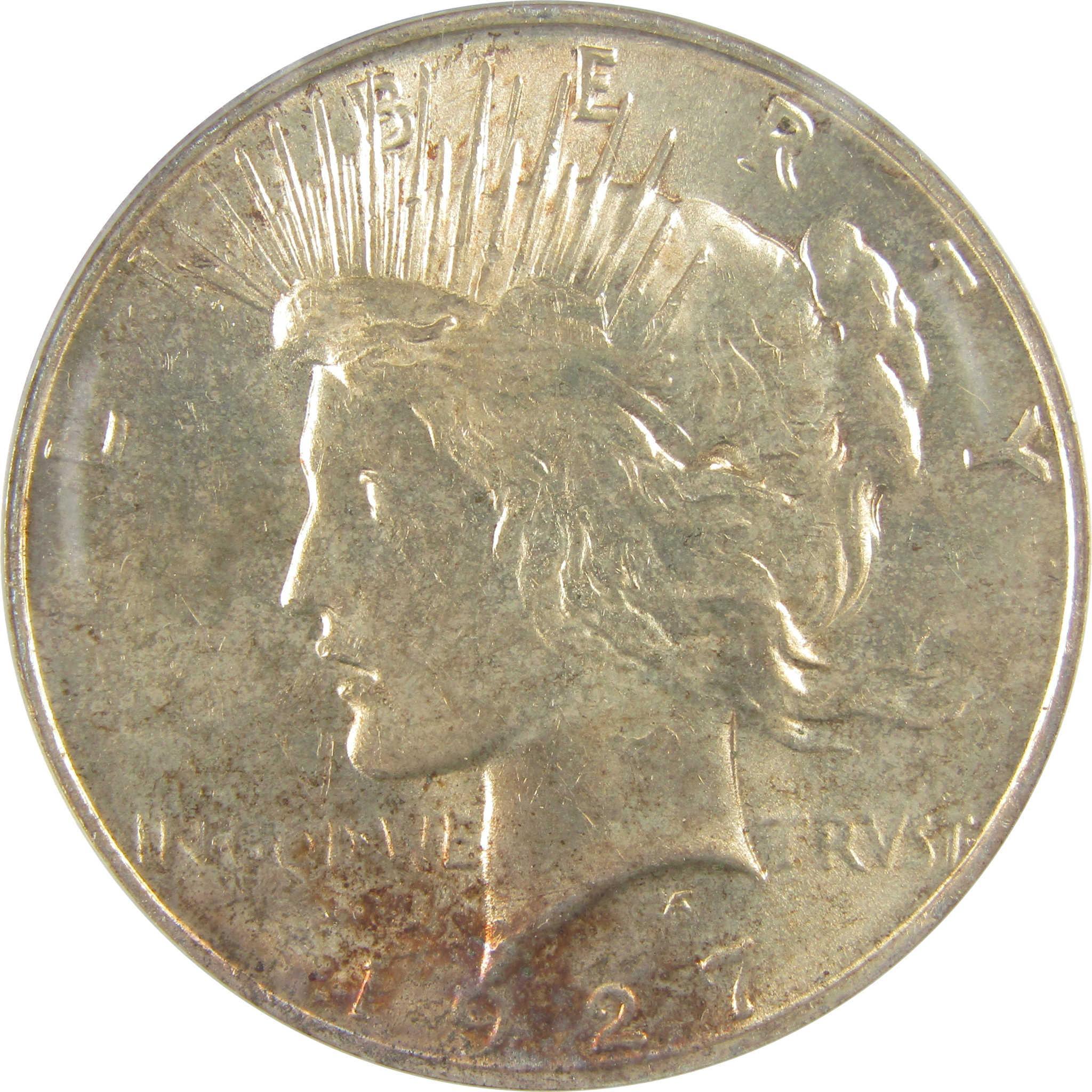 1927 D Peace Dollar MS 62 ANACS Silver Uncirculated $1 Coin SKU:I21431