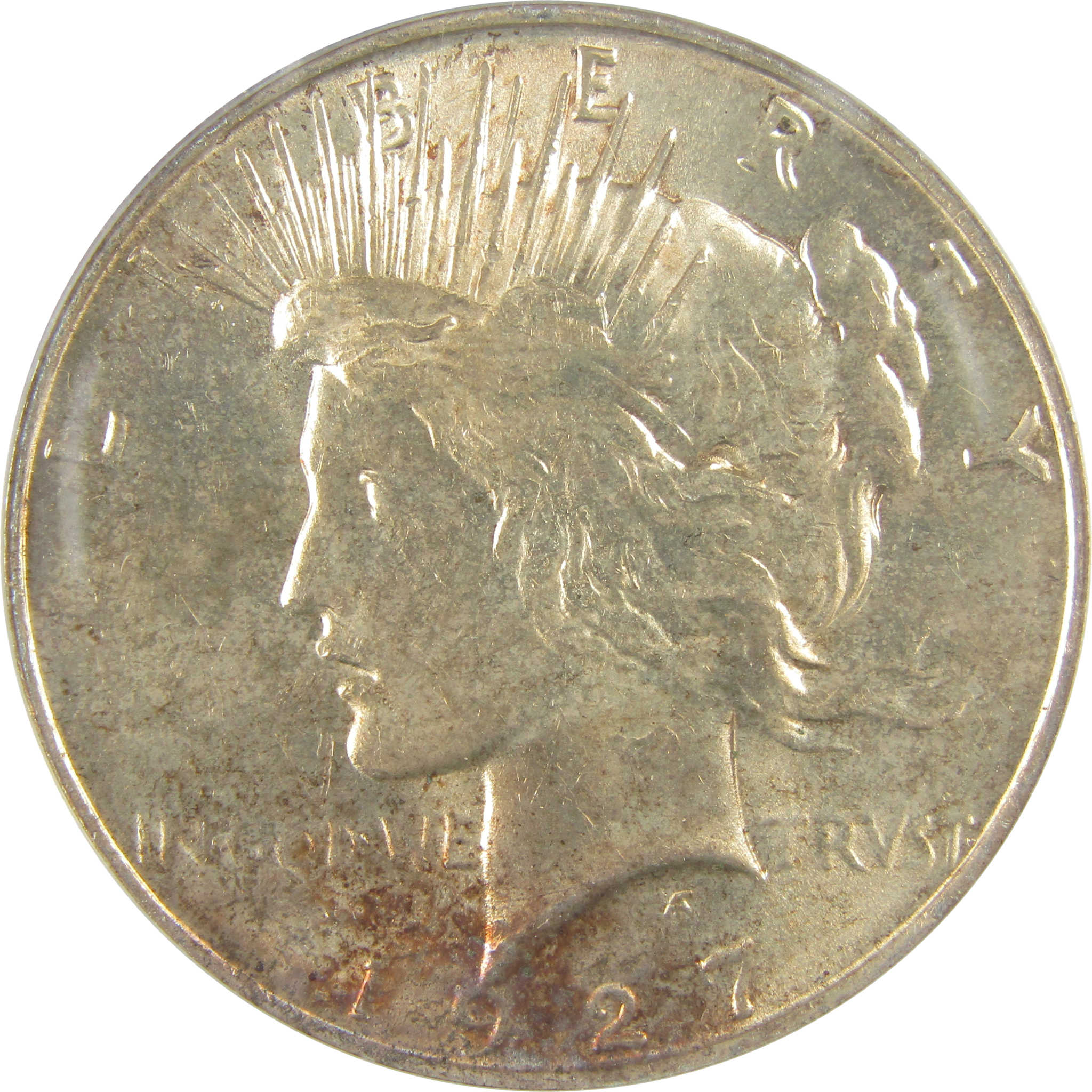 1927 D Peace Dollar MS 62 ANACS Silver Uncirculated $1 Coin SKU:I21431