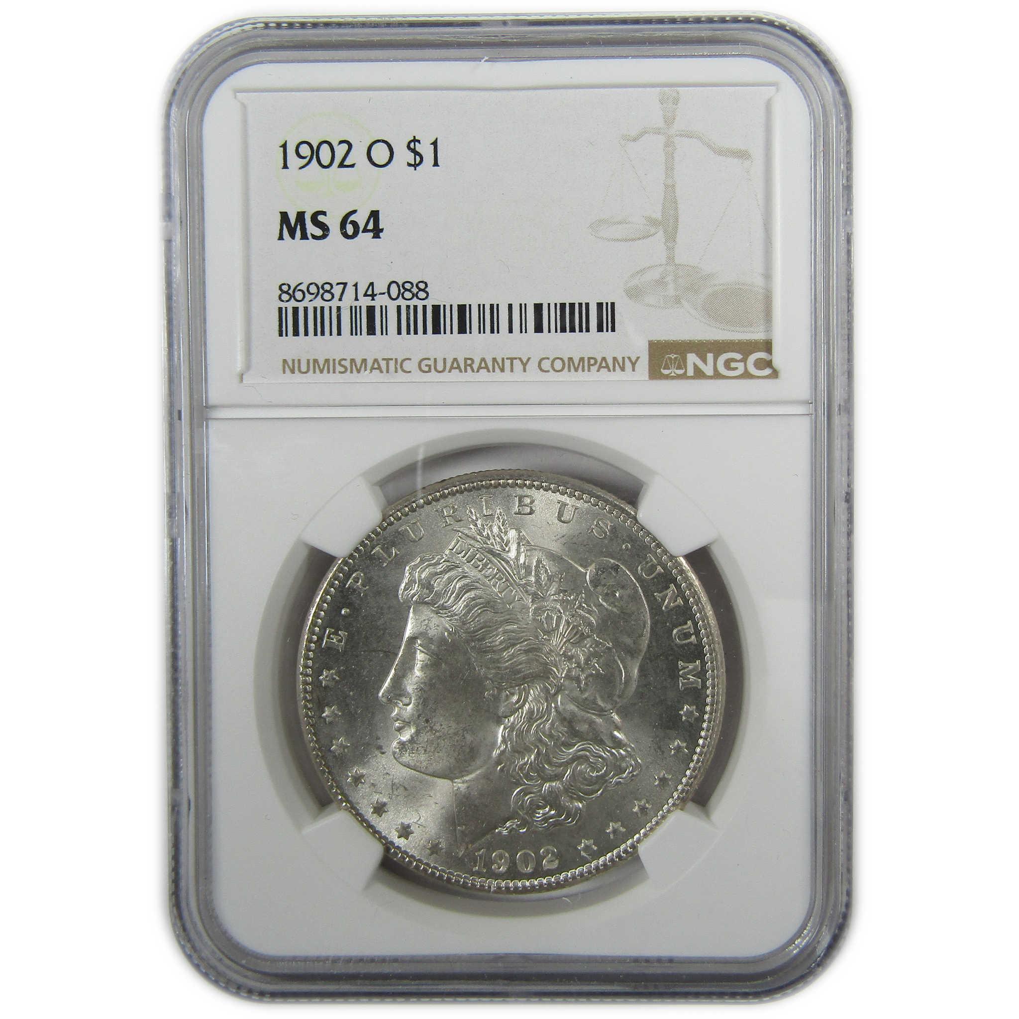 1902 O Morgan Silver Dollar MS 64 NGC Uncirculated $1 Coin SKU:I27901 - Morgan coin - Morgan silver dollar - Morgan silver dollar for sale - Profile Coins & Collectibles