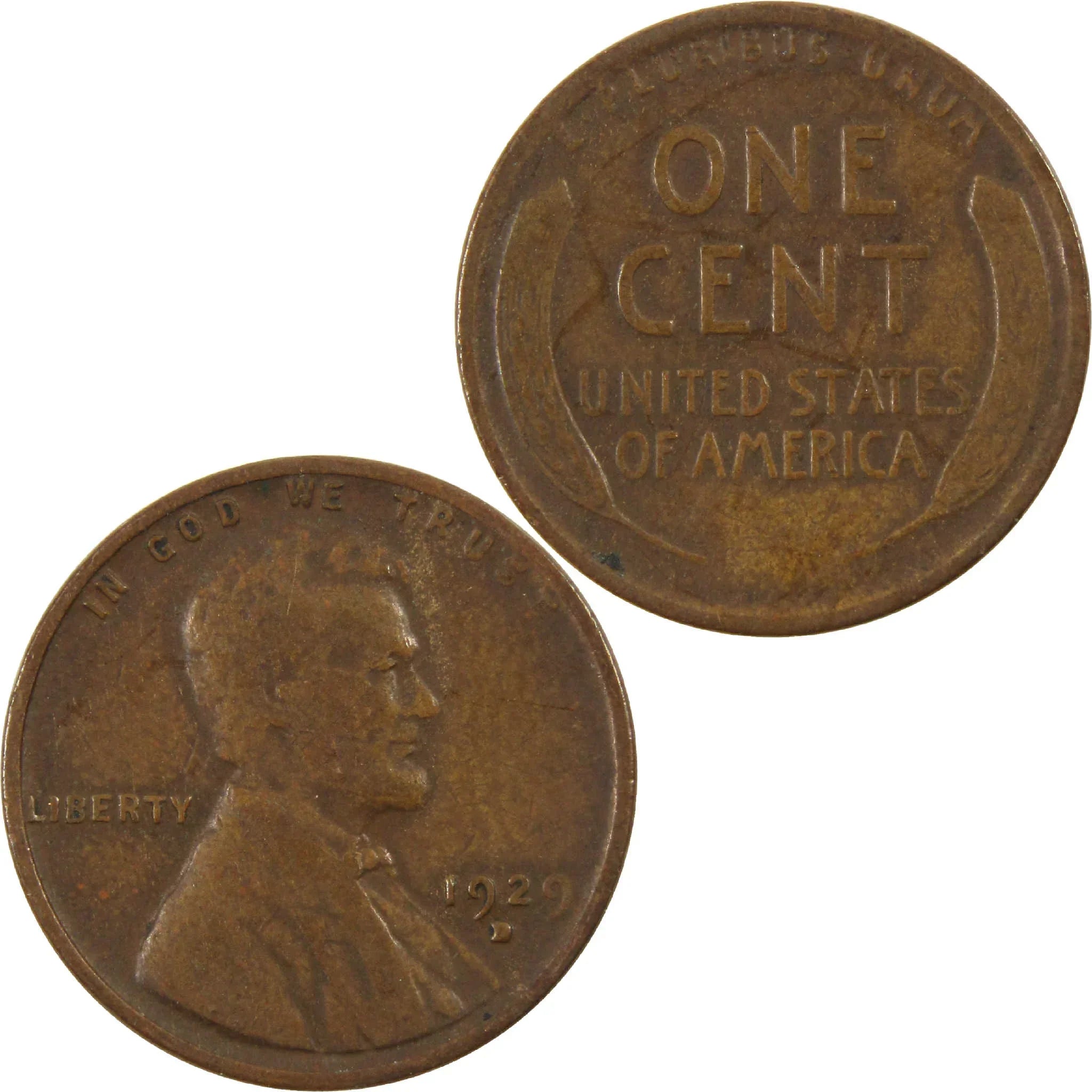 1929 D Lincoln Wheat Cent VG Very Good Penny 1c Coin