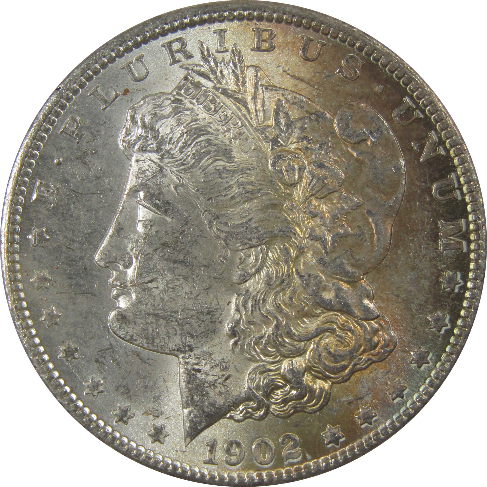 1902 O Morgan Silver Dollar Uncirculated Mint State Toned SKU:I24083