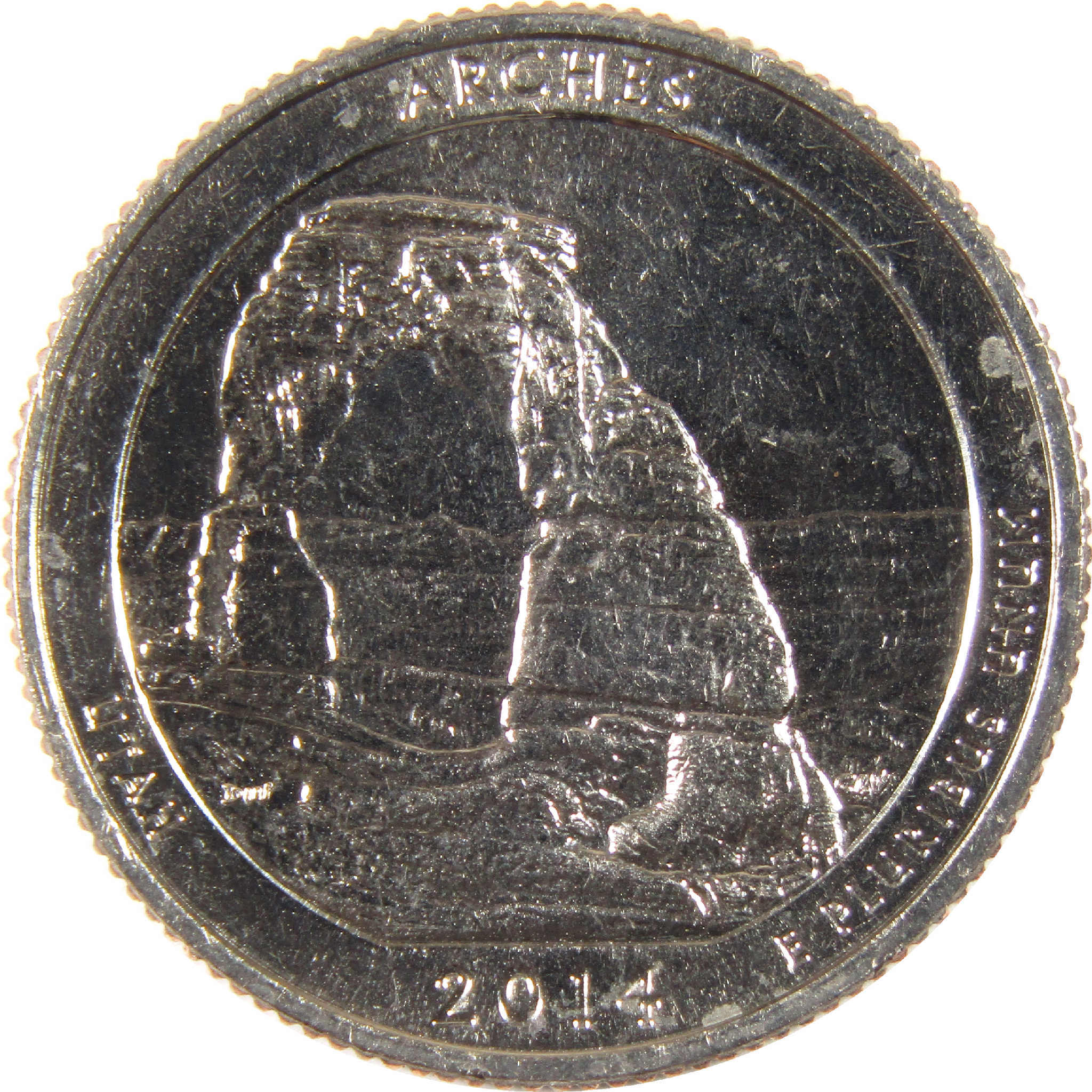 2014 S Arches National Park Quarter Uncirculated Clad 25c Coin