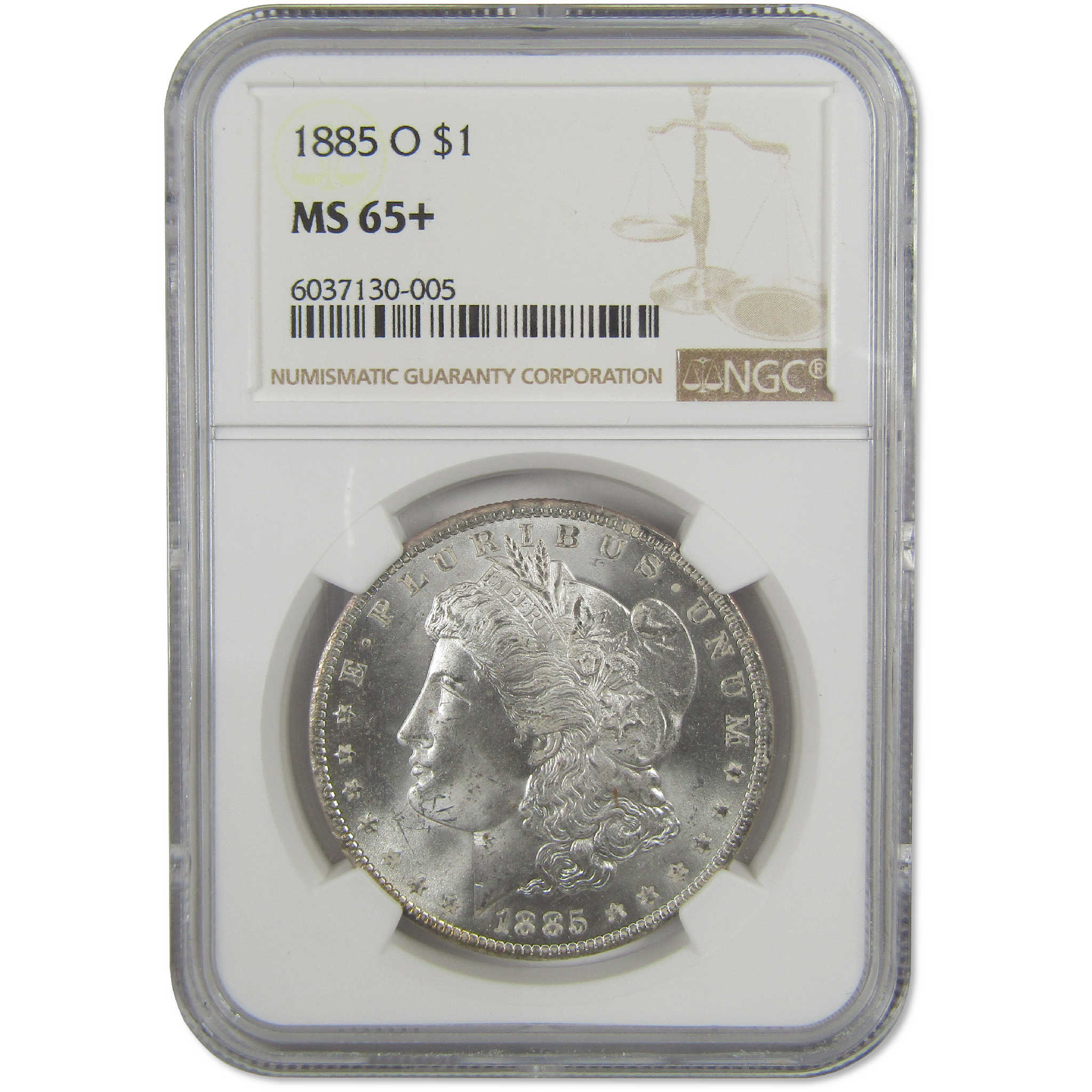1885 O Morgan Dollar MS 65+ NGC Silver Uncirculated $1 Coin - Morgan coin - Morgan silver dollar - Morgan silver dollar for sale - Profile Coins & Collectibles