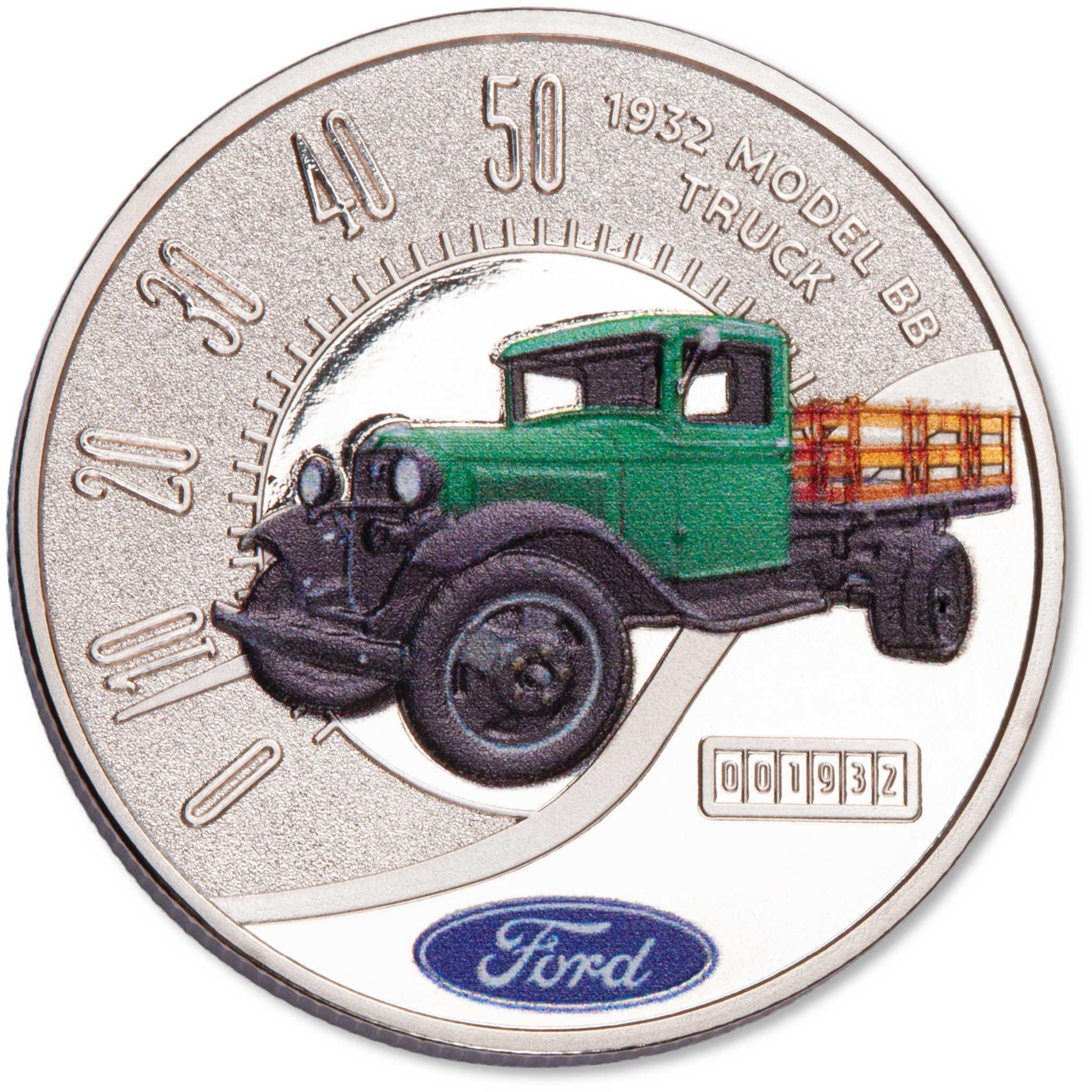 2025 Liberia Ford Truck Series 1932 Model BB Proof-Like $1 Coin