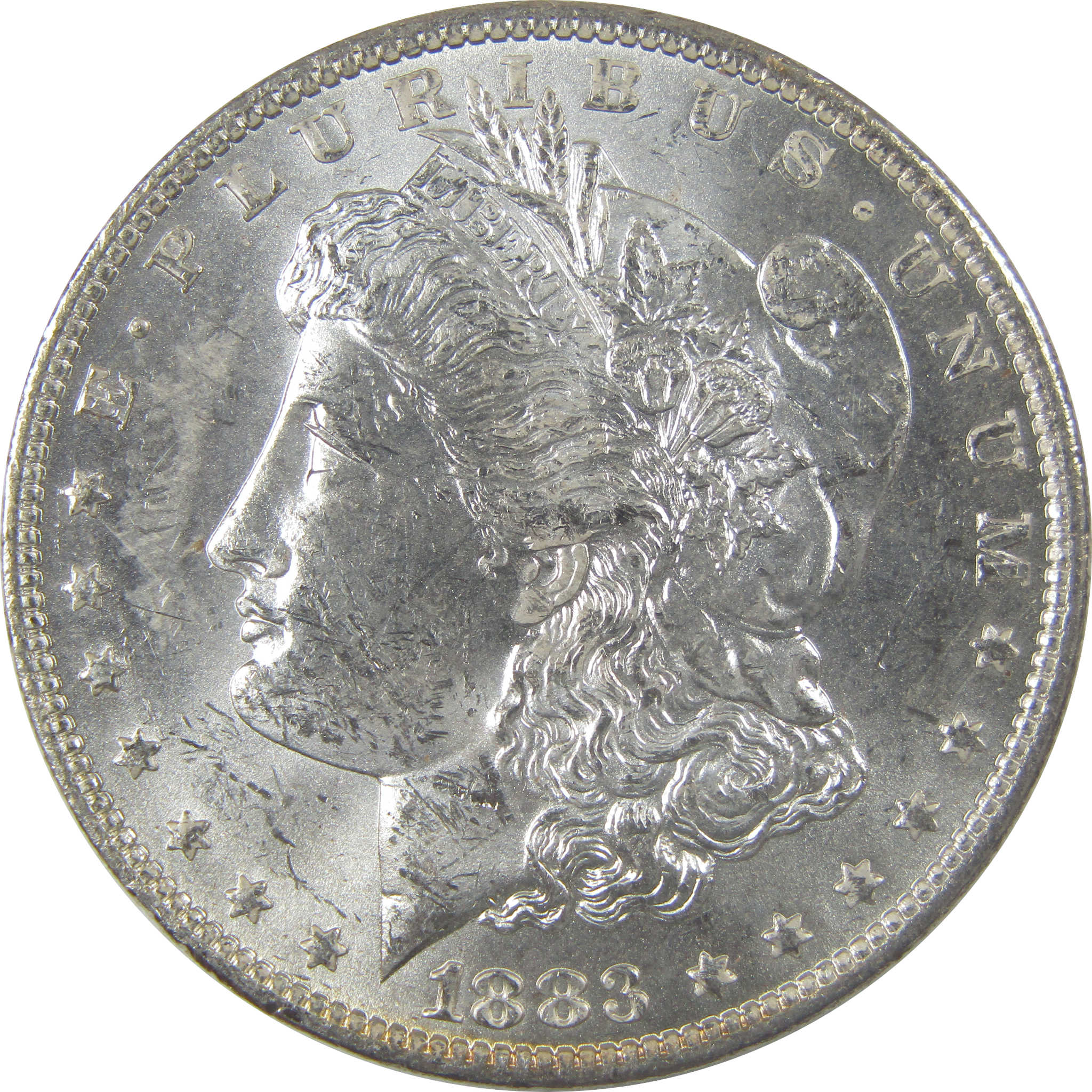 1883 O Morgan Silver Dollar Uncirculated Mint State Toned SKU:I24853