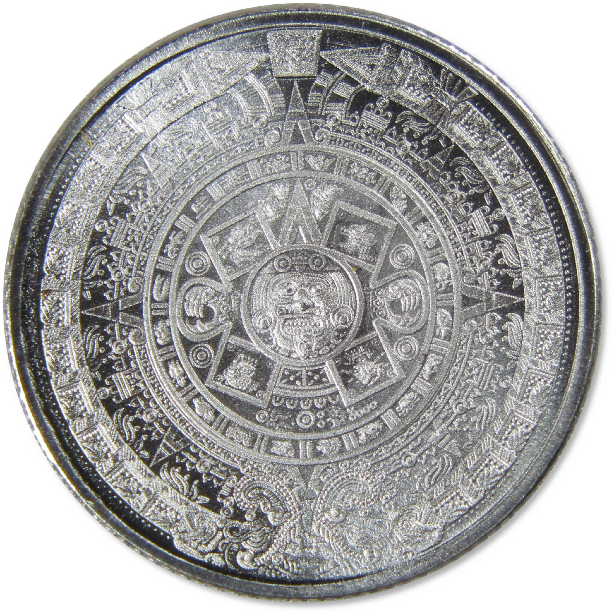 Aztec Calendar 1/10 oz .999 Silver Round Collectible