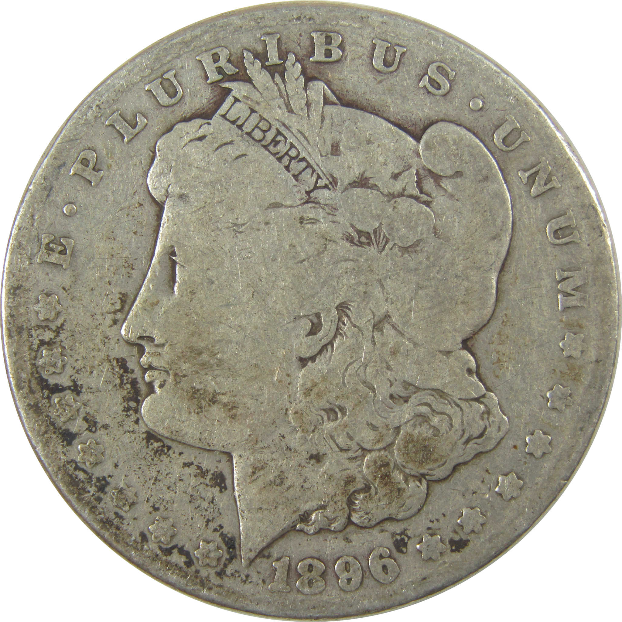 1896 S Morgan Dollar G Good Silver $1 Coin SKU:I20961 - Morgan coin - Morgan silver dollar - Morgan silver dollar for sale - Profile Coins & Collectibles