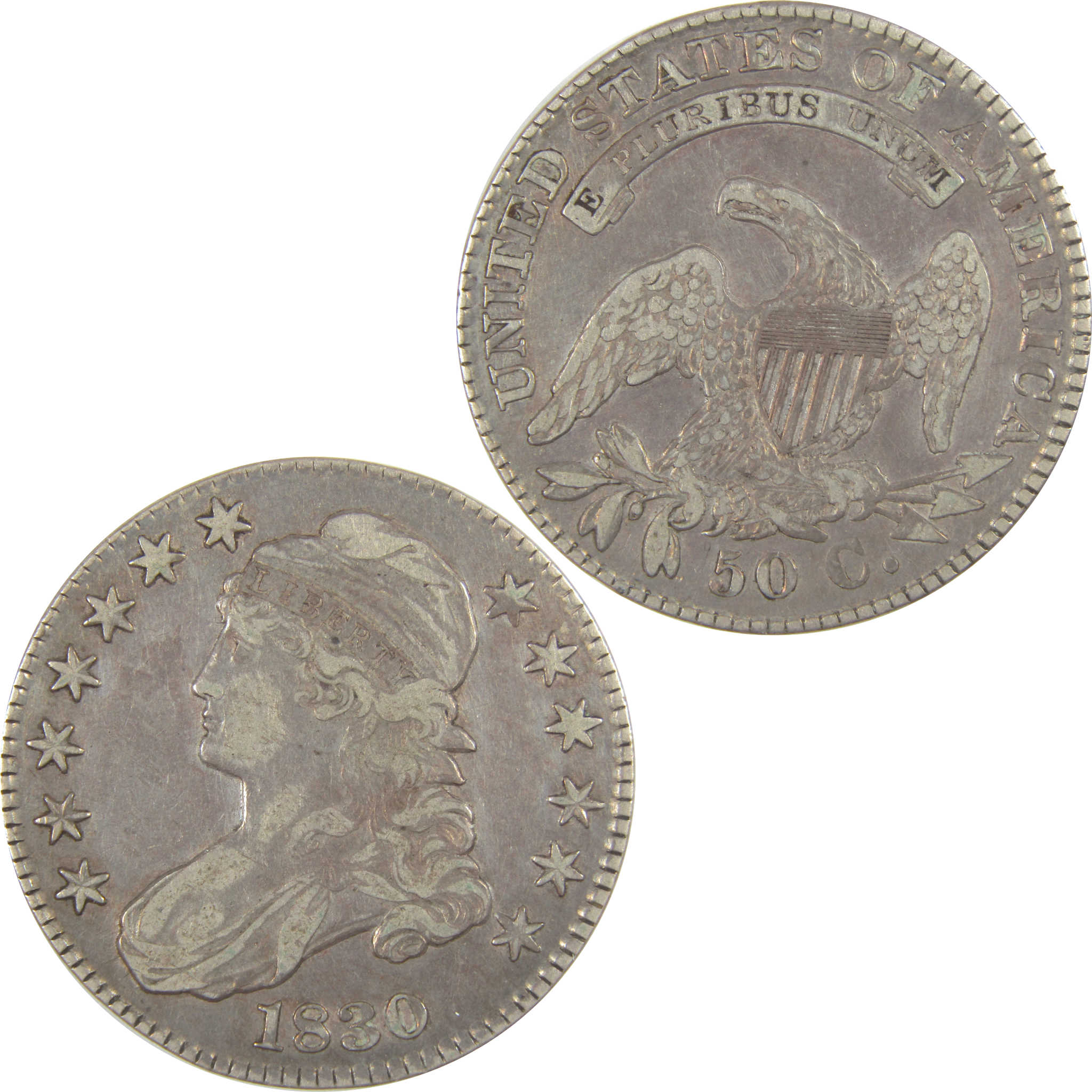 1830 Small 0 Capped Bust Half Dollar VF Very Fine Silver SKU:CPC0946