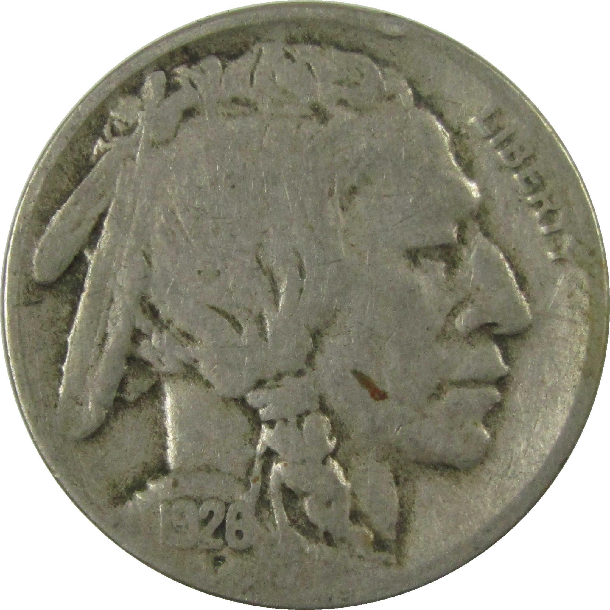 1926 S Indian Head Buffalo Nickel VG Very Good 5c Coin SKU:I27860