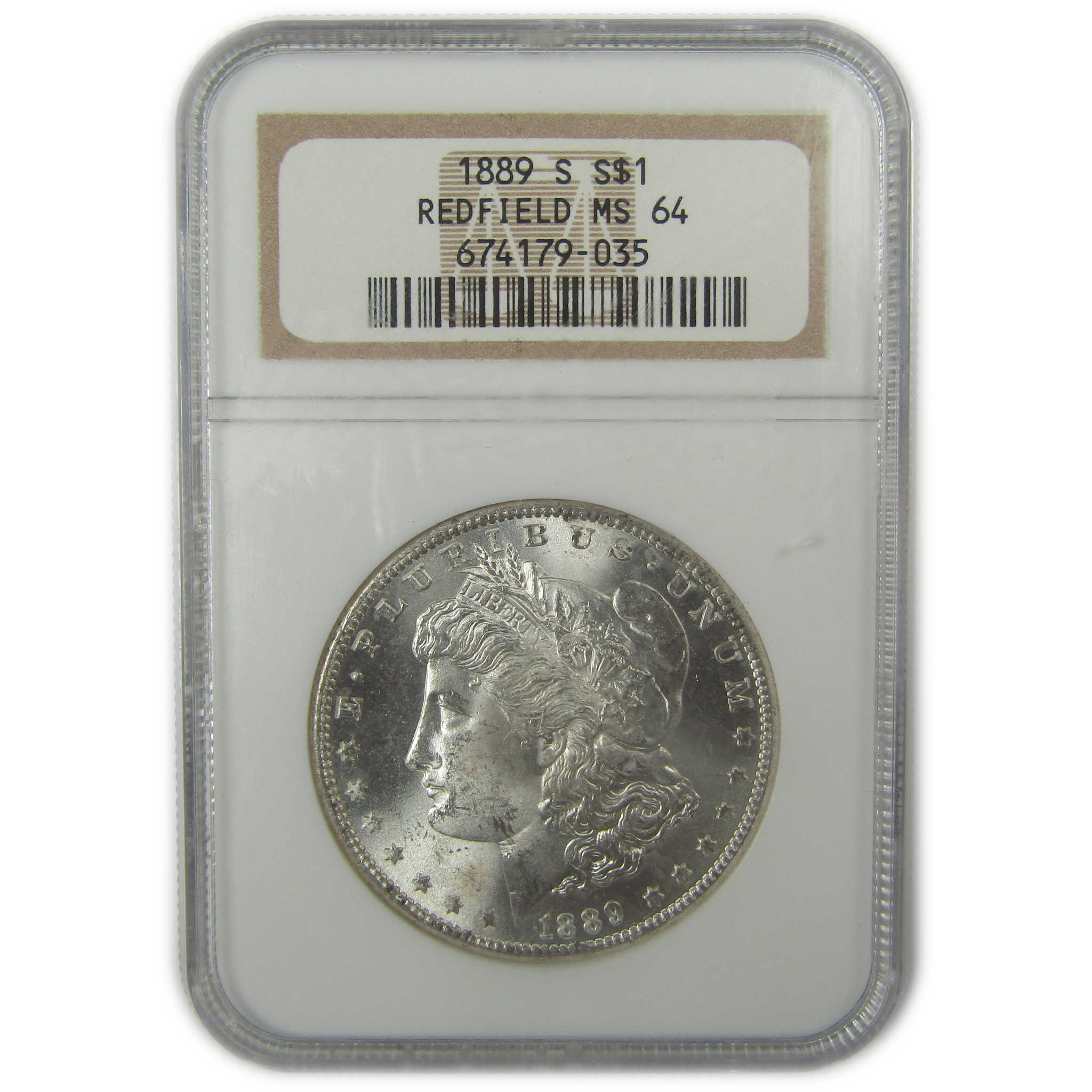 1889 S Morgan Dollar MS 64 NGC Silver Uncirculated Redfield SKU:I21994 - Morgan coin - Morgan silver dollar - Morgan silver dollar for sale - Profile Coins & Collectibles