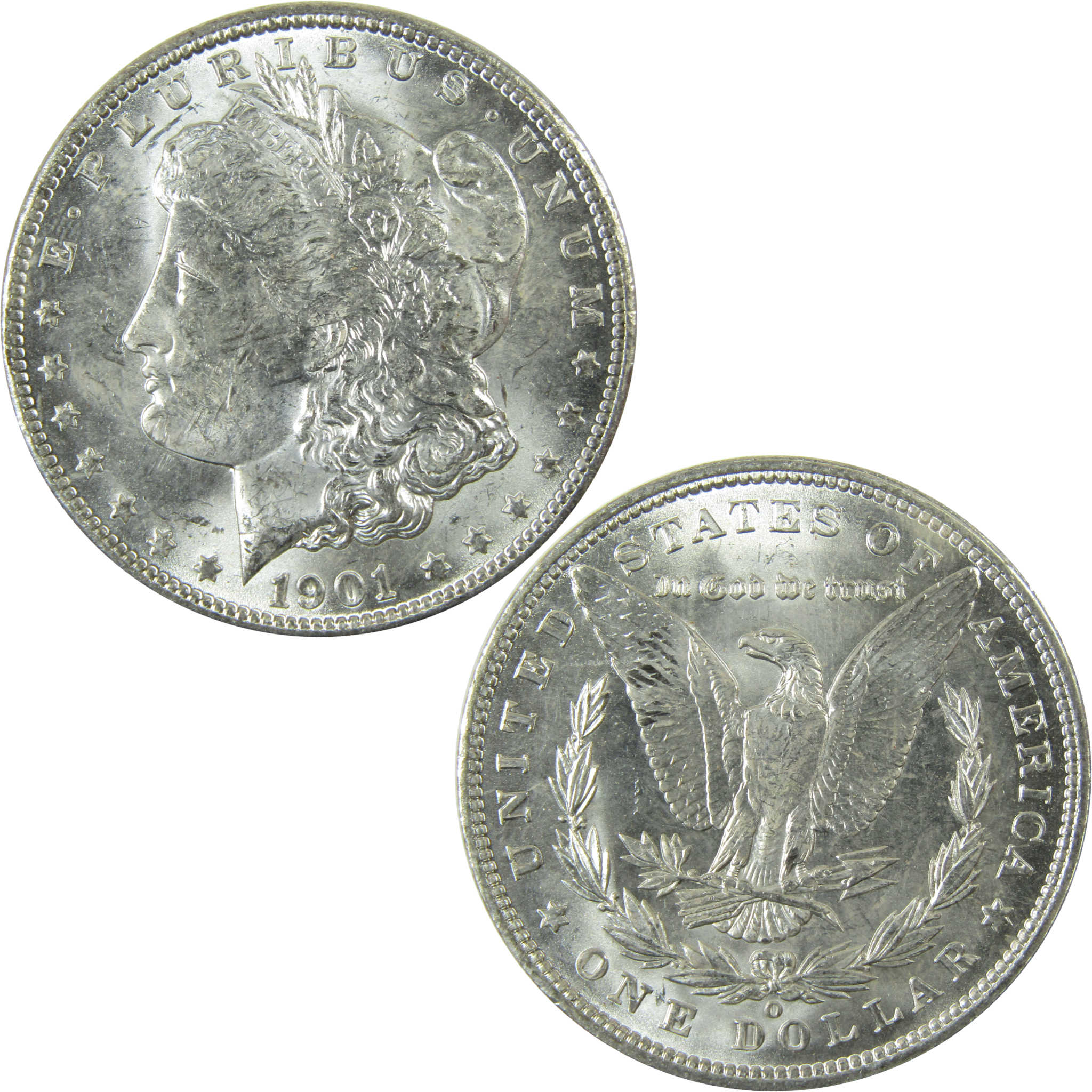 1901 O Morgan Silver Dollar Uncirculated Mint State $1 Coin SKU:I27771