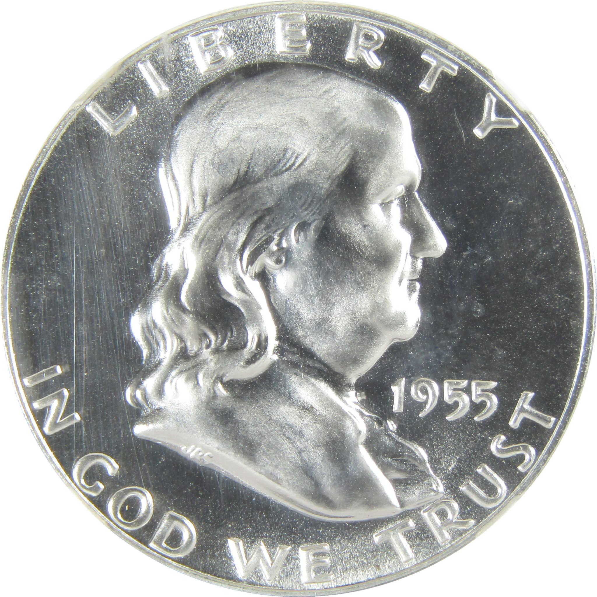 1955 Franklin Silver Half Dollar PF 69 NGC Proof 50c Coin SKU:I27446
