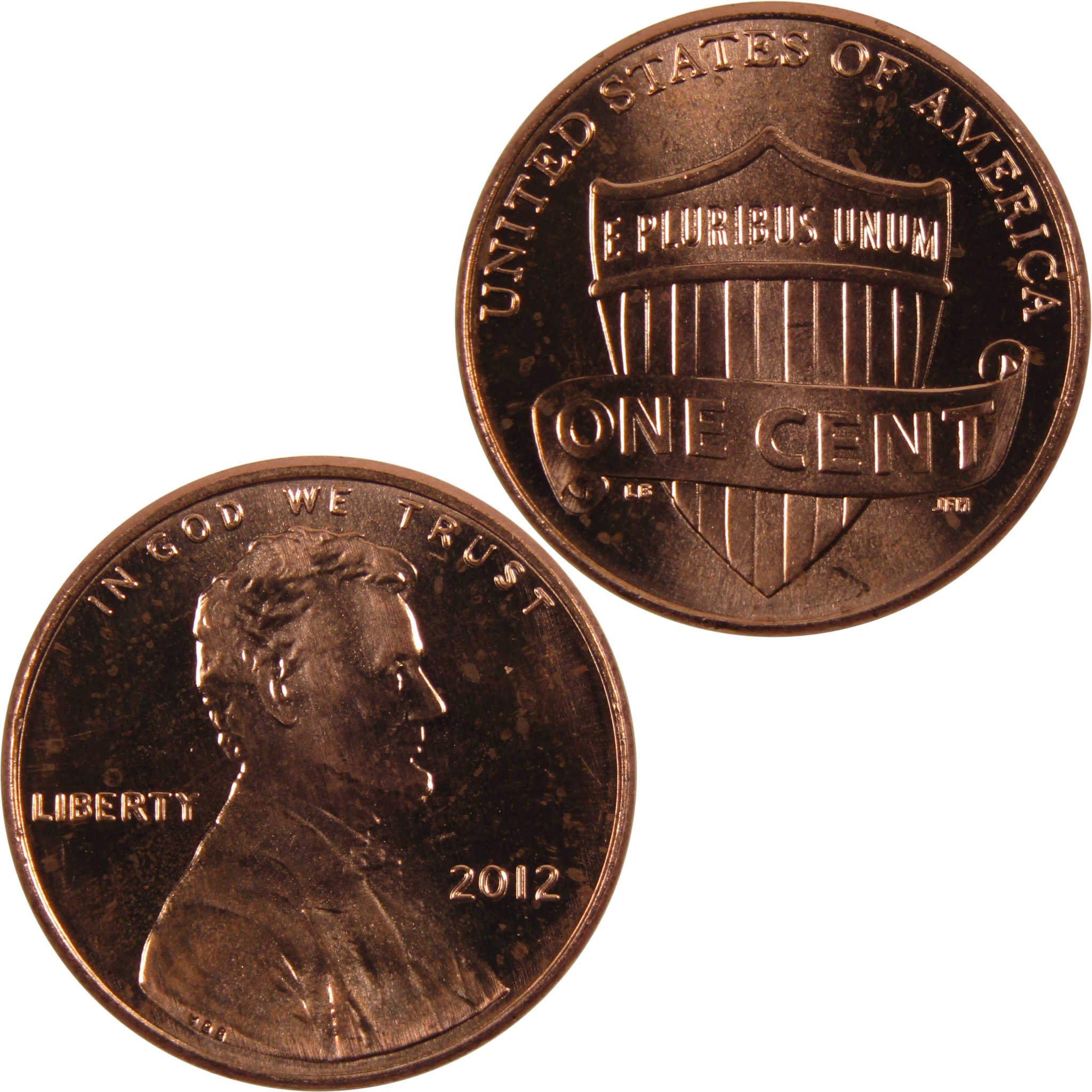 2012 Lincoln Shield Cent BU Uncirculated Penny 1c Coin