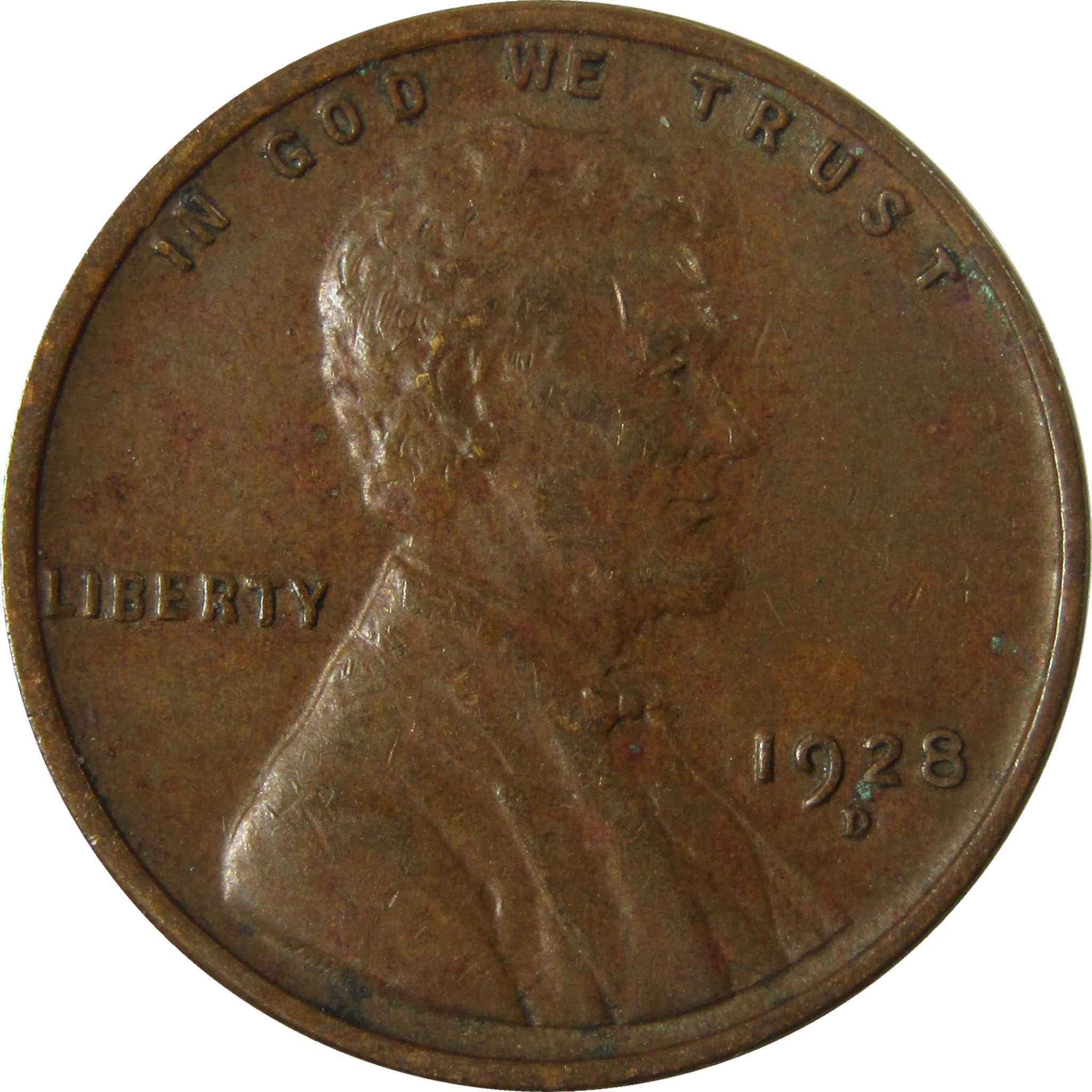 1928 D Lincoln Wheat Cent VF Very Fine Penny 1c Coin SKU:I27576