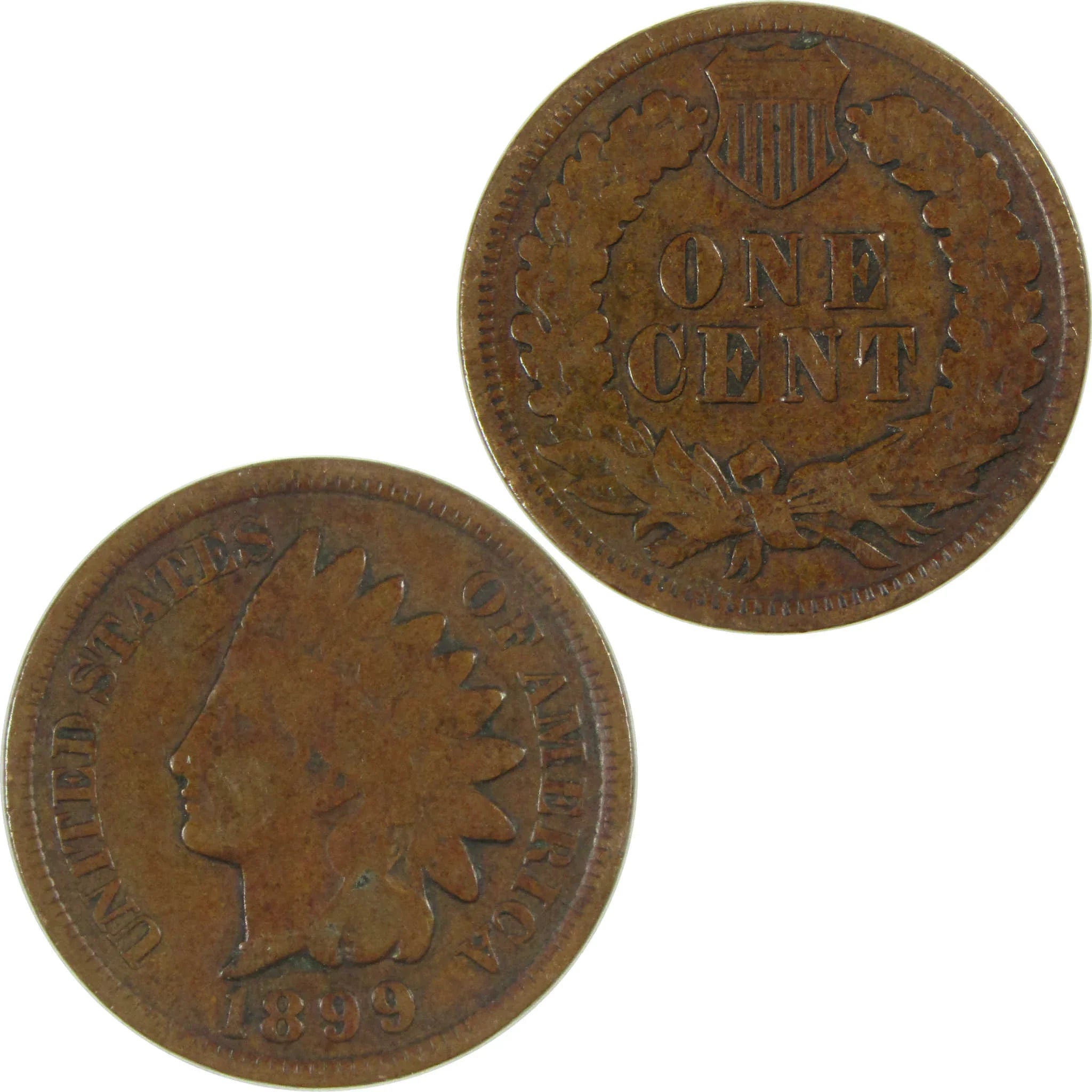 1899 Indian Head Cent G Good Penny 1c Coin Collectible SKU:I26812