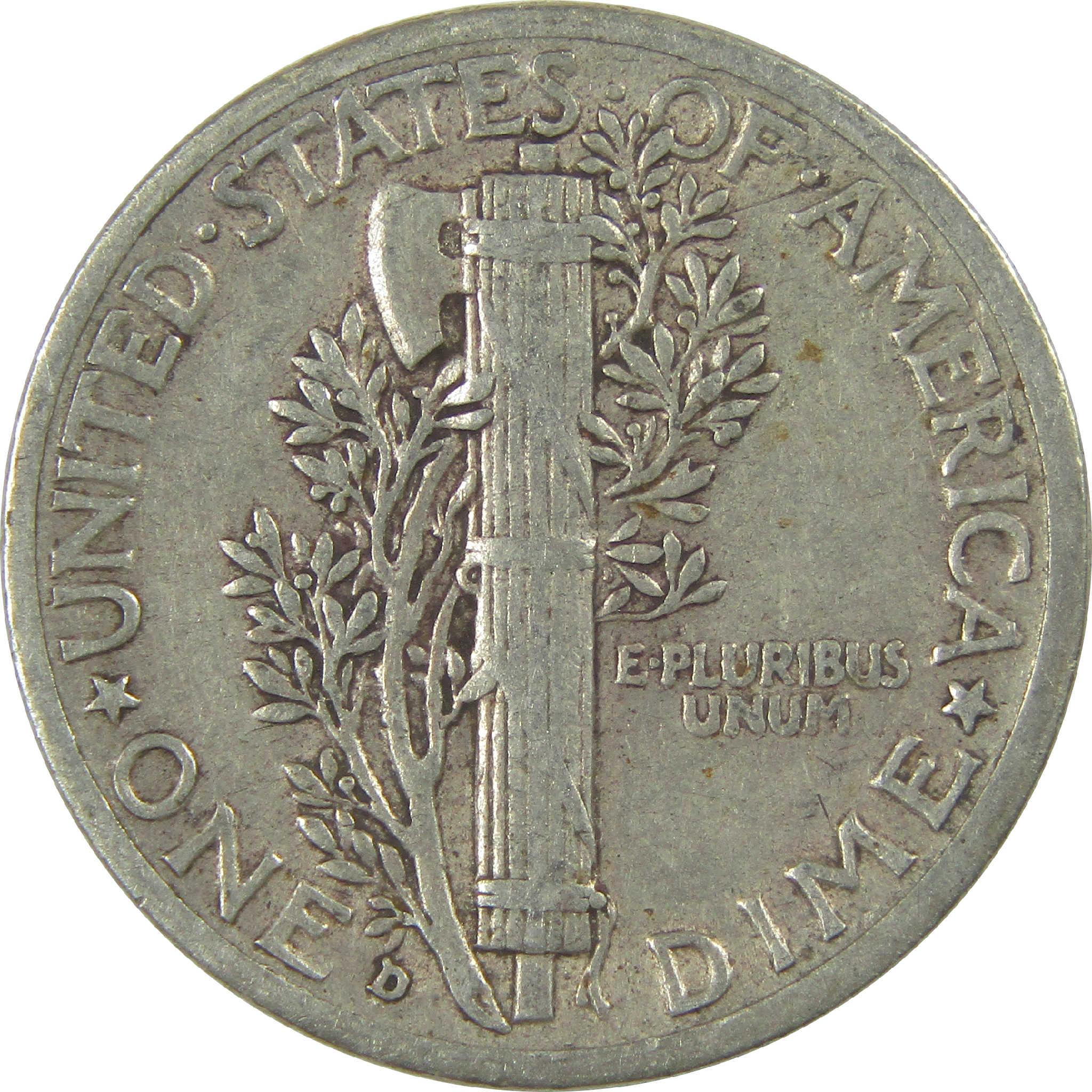 1937 D Mercury Dime VF Very Fine Silver 10c Coin