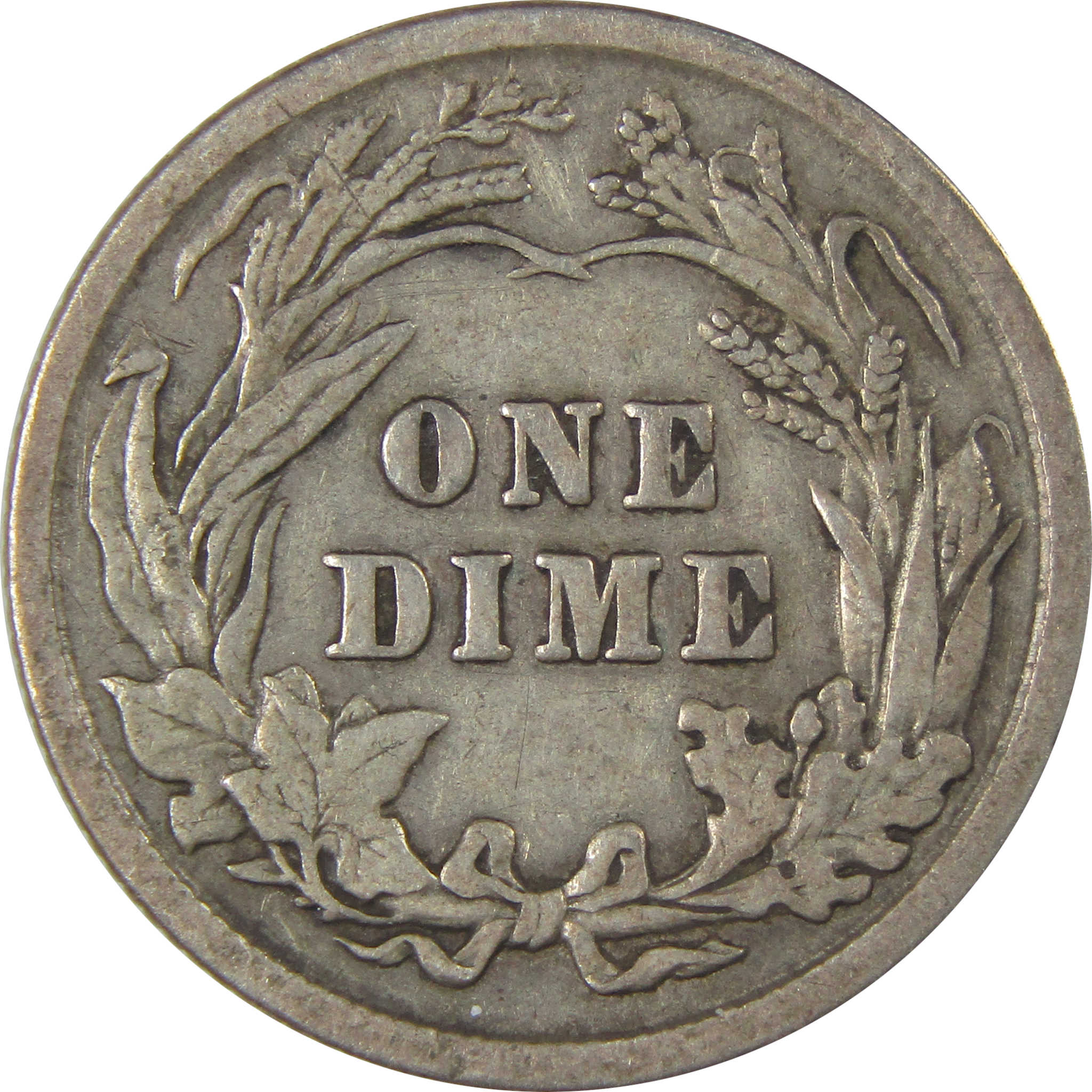 1913 Barber Silver Dime F Fine 10c Coin Collectible SKU:I23889