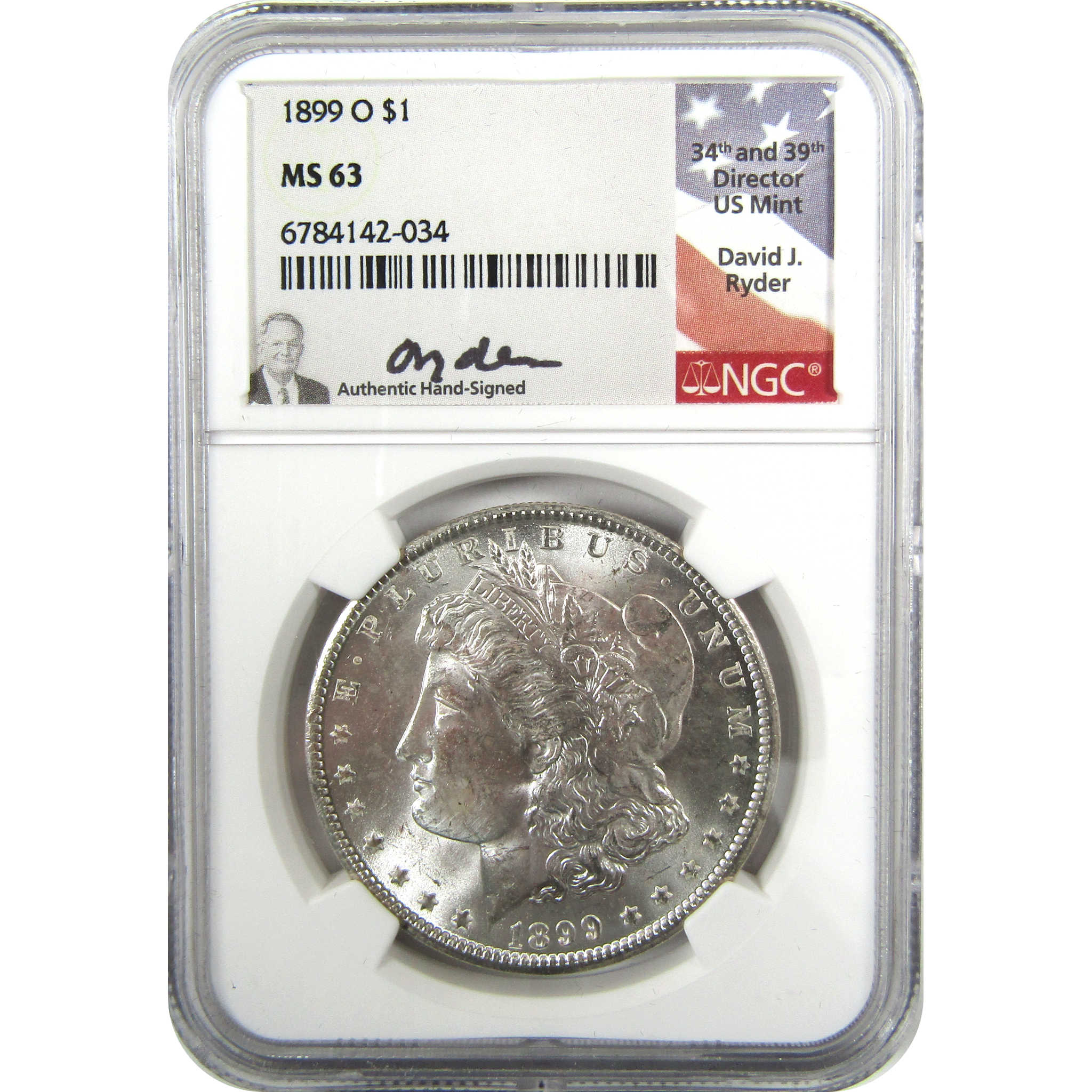 1899 O Morgan Silver Dollar MS 63 NGC Uncirculated Ryder SKU:CP1056