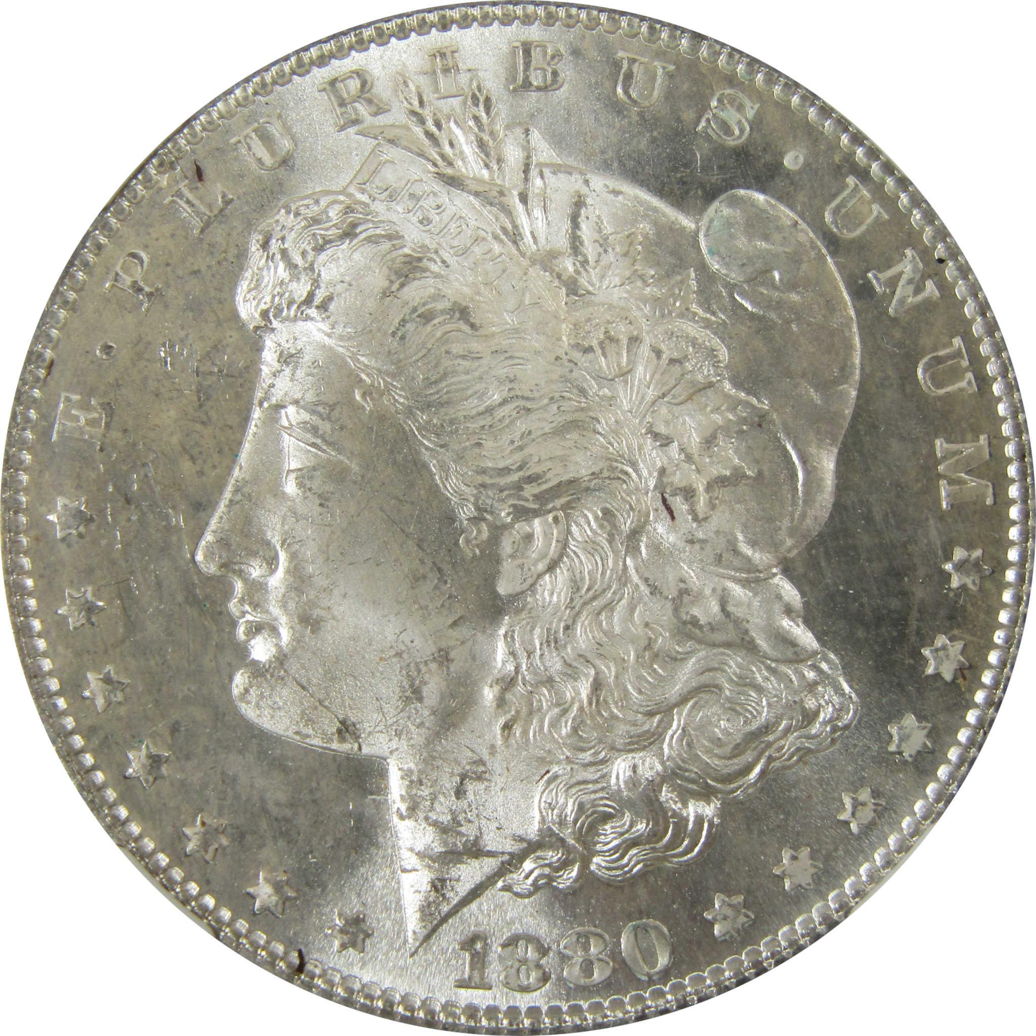 1880 S Morgan Silver Dollar MS 63 NGC Uncirculated $1 Coin SKU:CP424 - Morgan coin - Morgan silver dollar - Morgan silver dollar for sale - Profile Coins & Collectibles