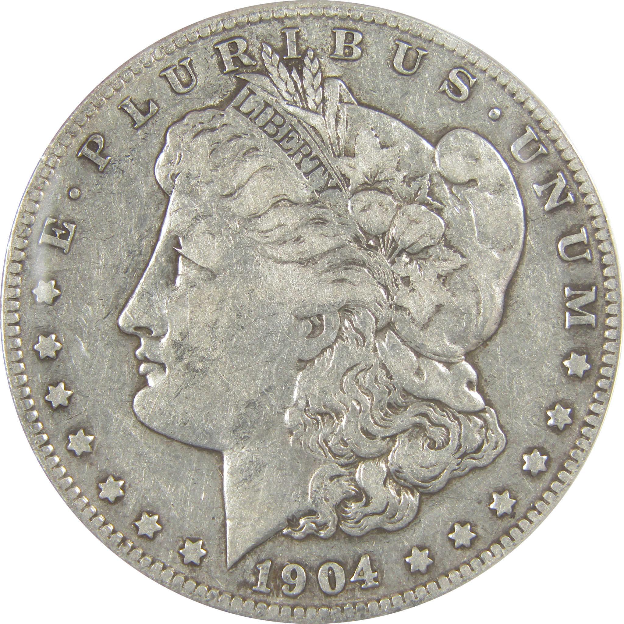 1904 S Morgan Dollar VF 25 ANACS Silver $1 Coin SKU:I21139 - Morgan coin - Morgan silver dollar - Morgan silver dollar for sale - Profile Coins & Collectibles