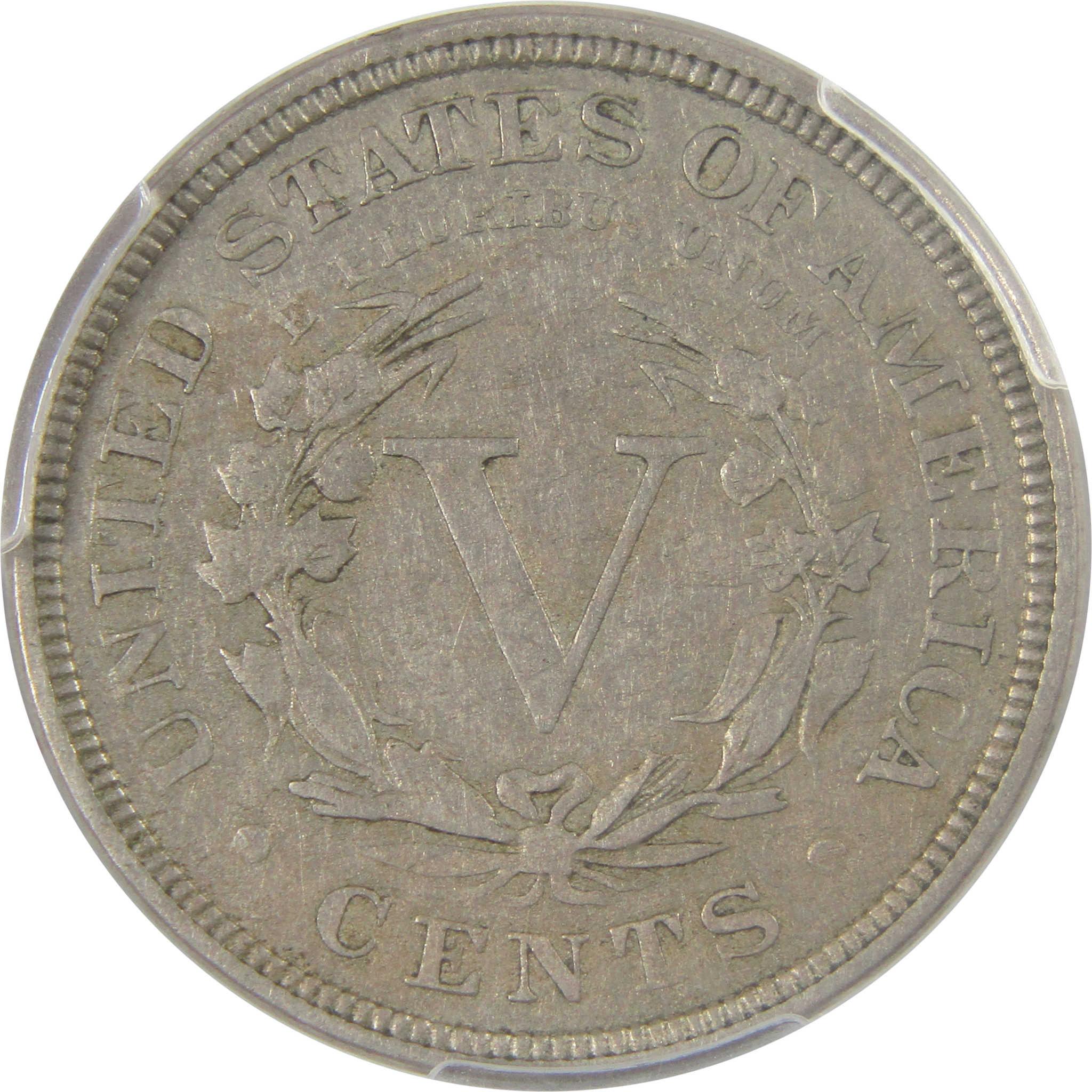 1886 Liberty Head V Nickel F 15 PCGS 5c Coin Collectible SKU:I24890