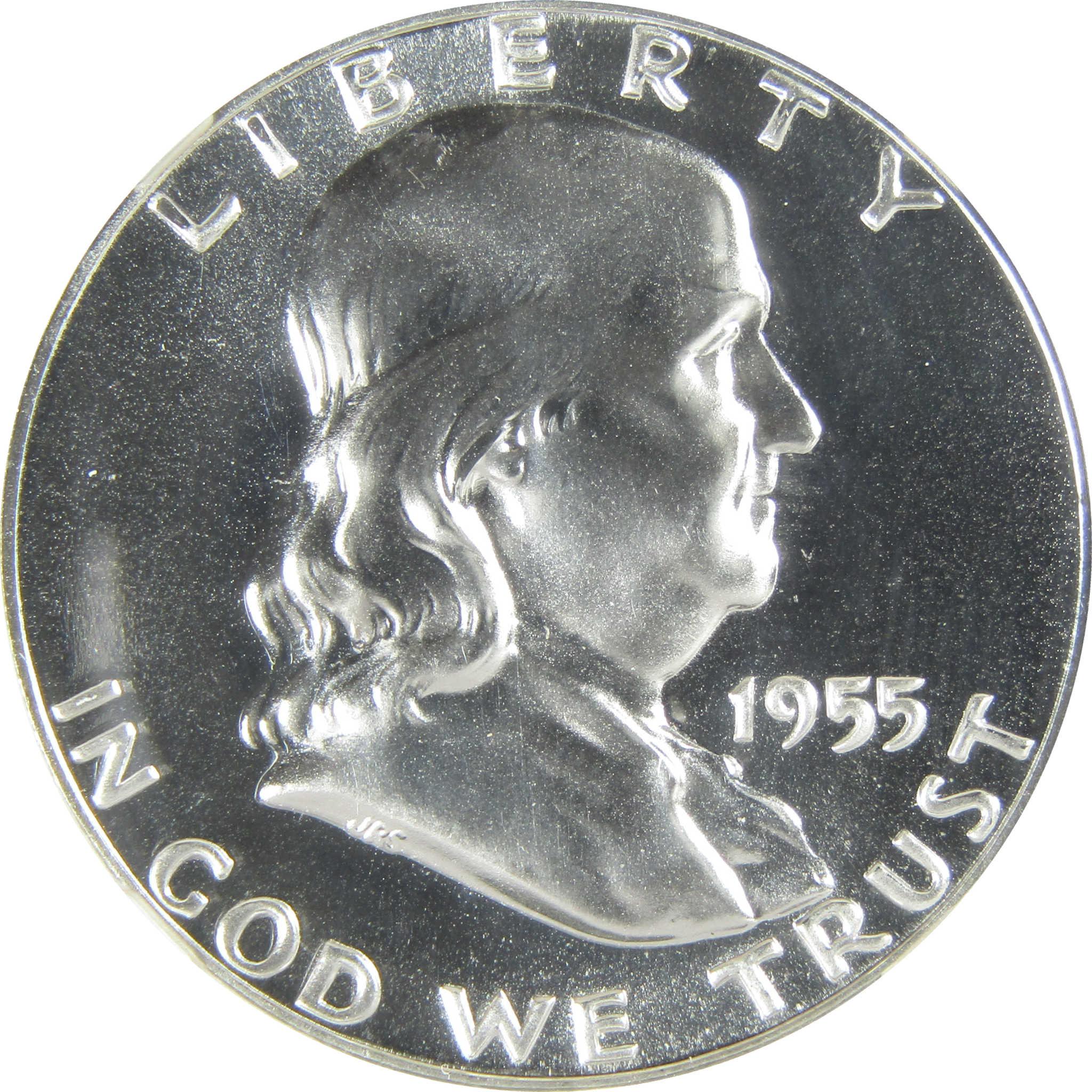1955 Franklin Silver Half Dollar PF 68 NGC Proof 50c Coin SKU:I27401