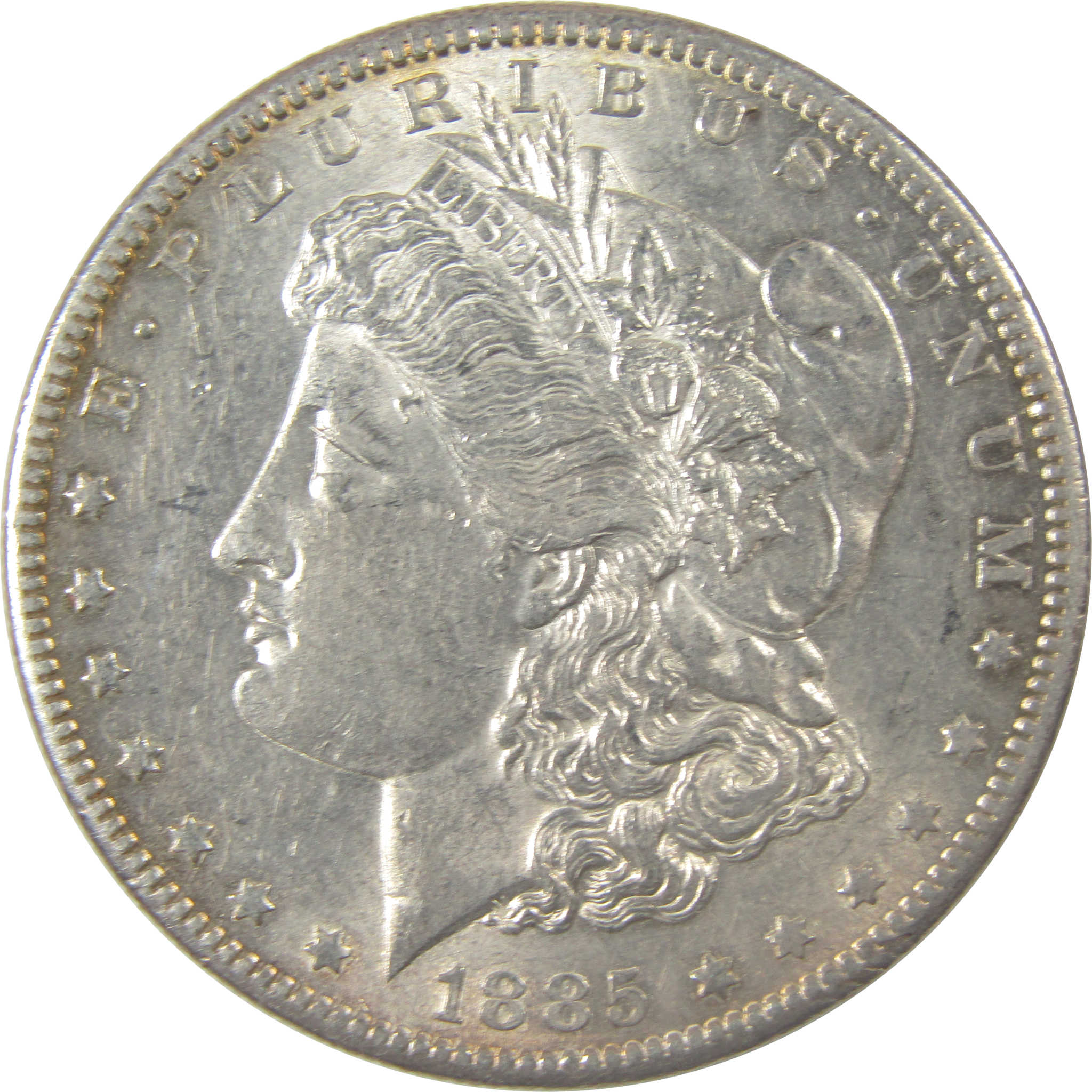 1885 S Morgan Silver Dollar CH AU Choice About Uncirculated SKU:I22580 - Morgan coin - Morgan silver dollar - Morgan silver dollar for sale - Profile Coins & Collectibles
