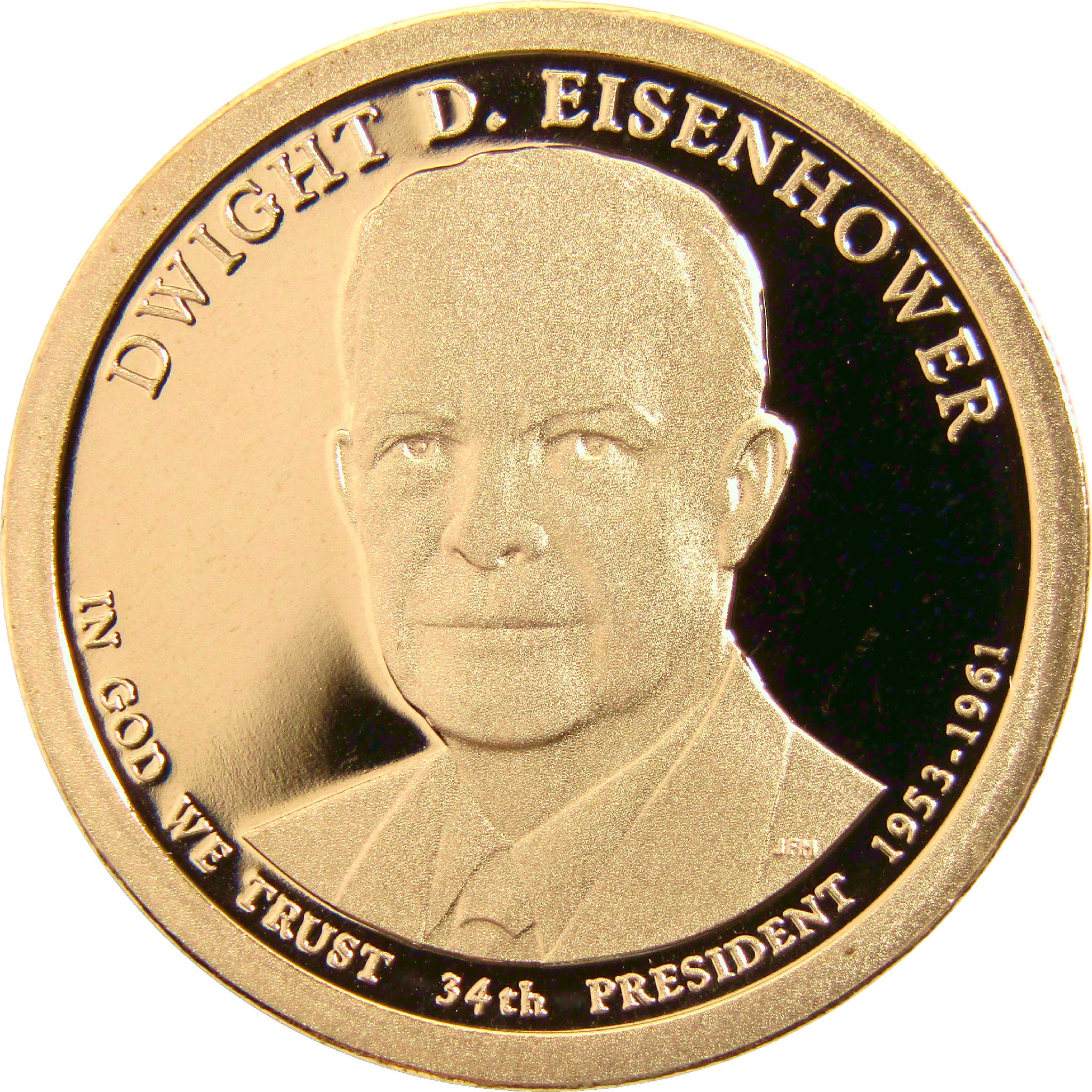 2015 S Dwight D Eisenhower Presidential Dollar Choice Proof $1 Coin