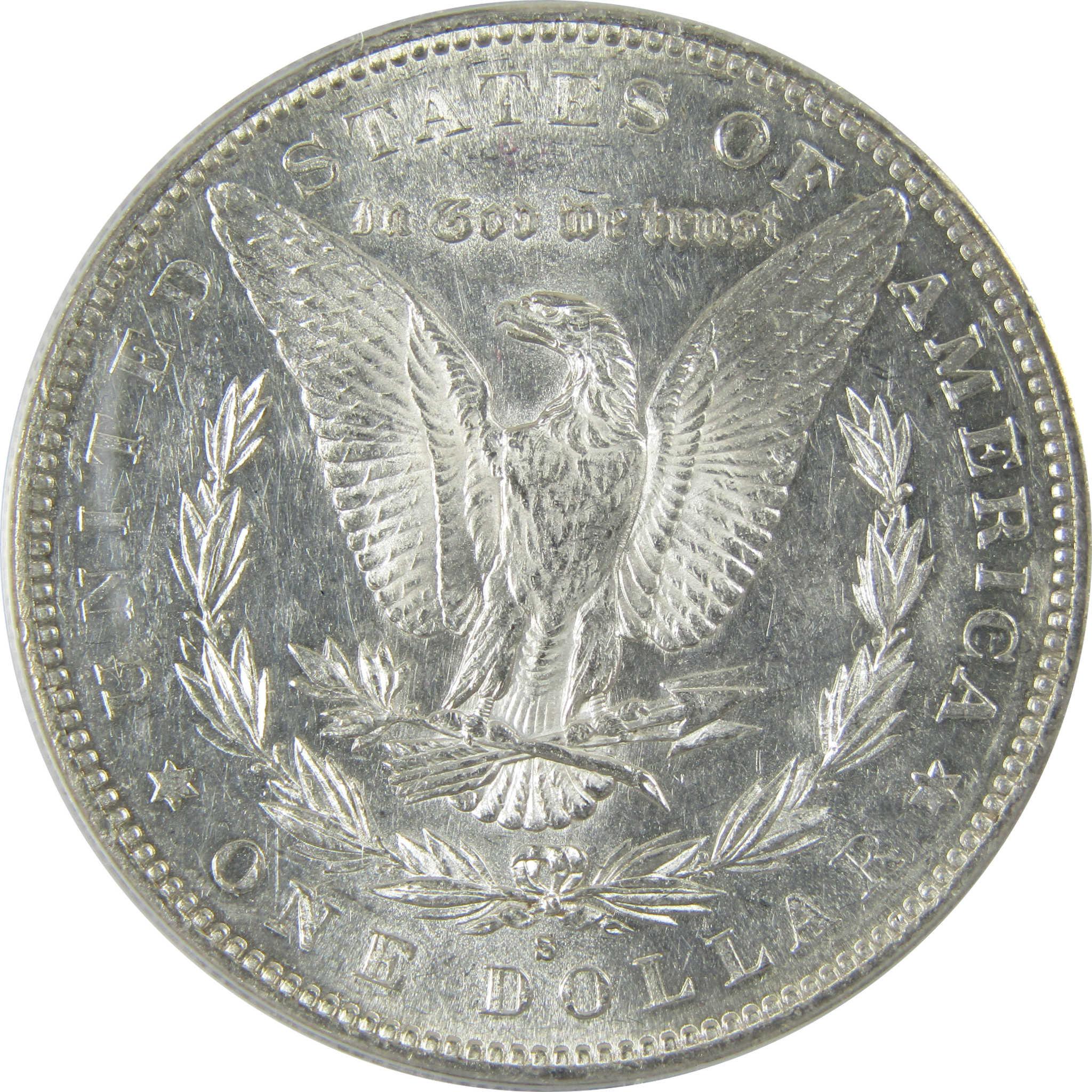 1883 S Morgan Silver Dollar AU 55 Details ANACS $1 Coin SKU:CP594 - Morgan coin - Morgan silver dollar - Morgan silver dollar for sale - Profile Coins & Collectibles