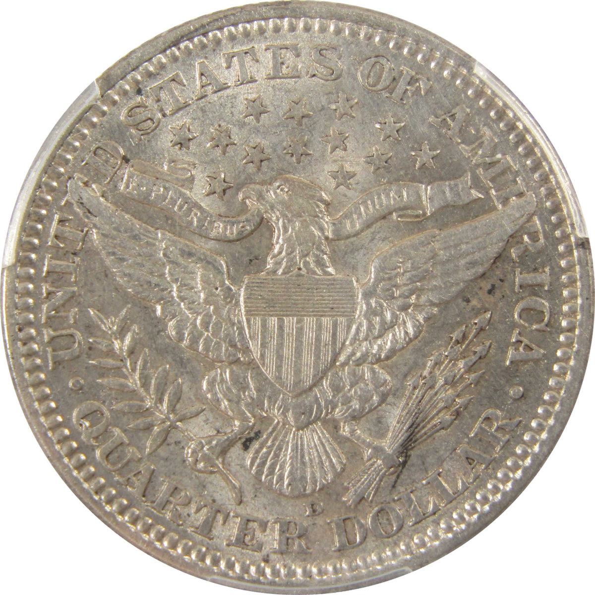 1916 D Barber Silver Quarter AU Details PCGS 25c Coin SKU:I29348