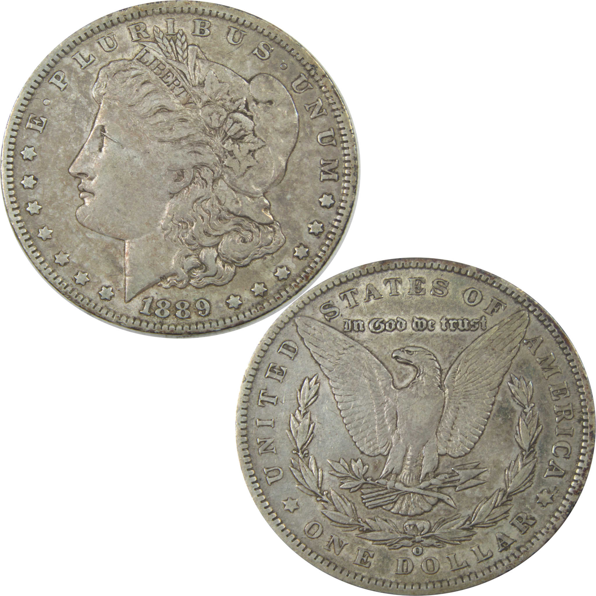 1889 O Morgan Dollar XF EF Extremely Fine Silver $1 Coin SKU:I15475 - Morgan coin - Morgan silver dollar - Morgan silver dollar for sale - Profile Coins & Collectibles